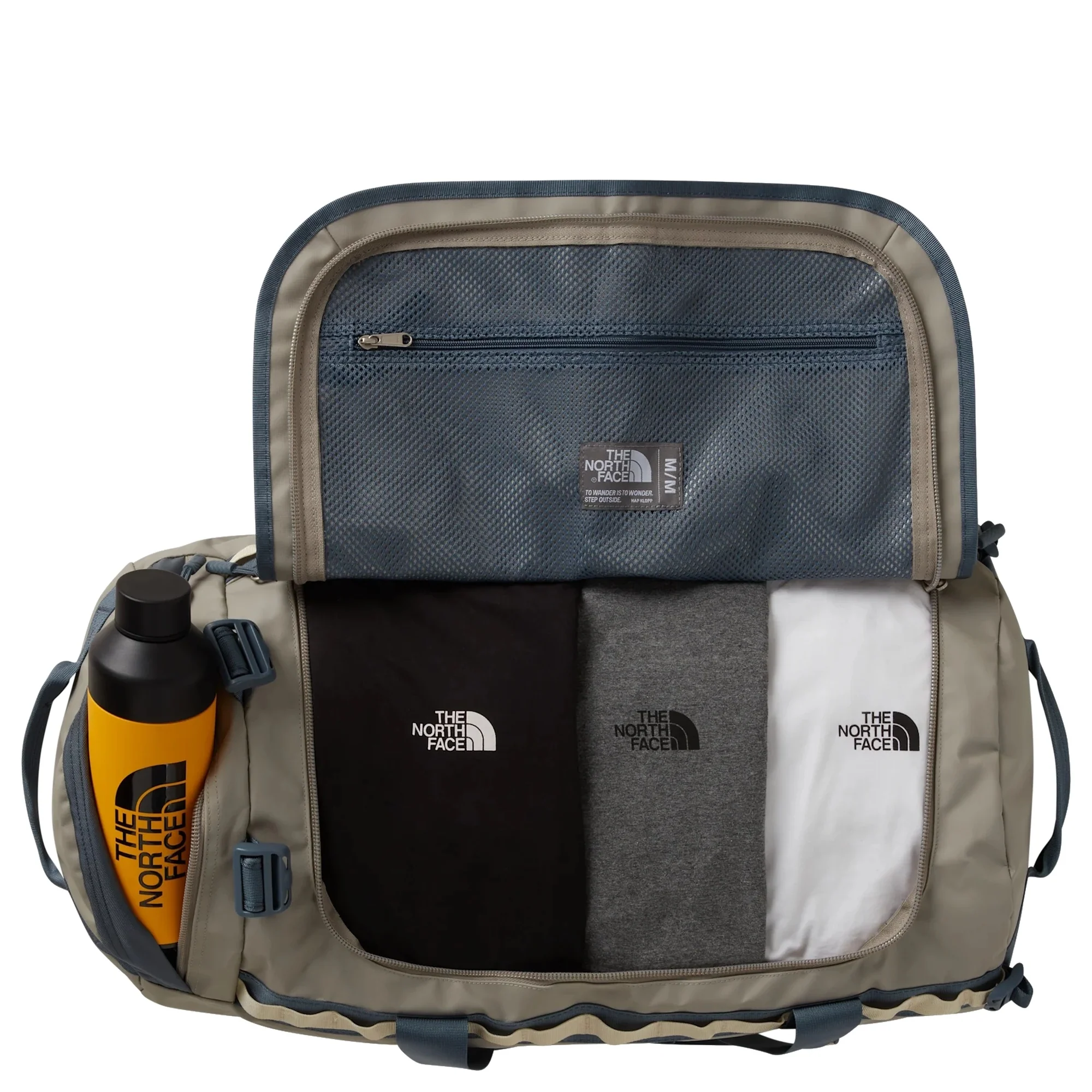 The North Face Base Camp Duffel M 71 - Reisetasche/Rucksack 64 cm (stone slab/granite grey) - Image 3