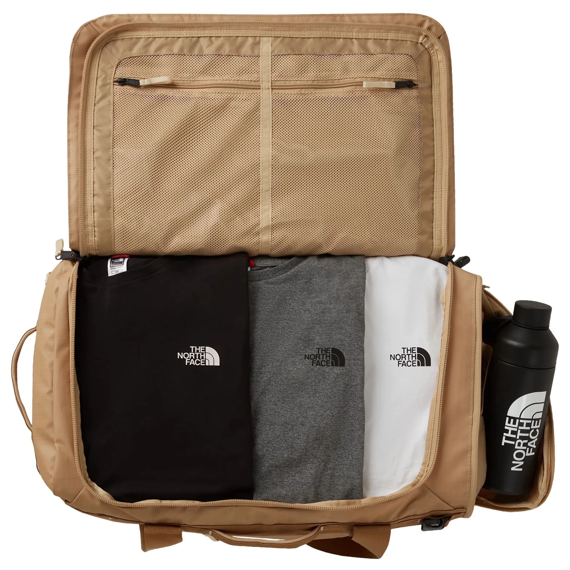 The North Face Base Camp Voyager Duffel - Reisetasche/Rucksack L 62 cm (khaki stone/utility bro) - Image 4