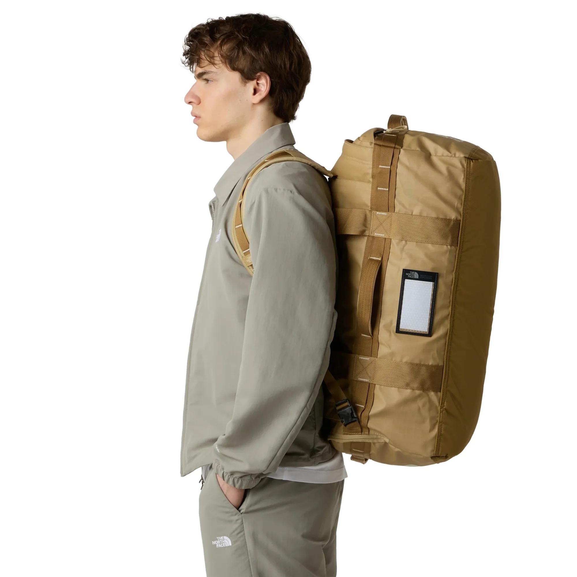 The North Face Base Camp Voyager Duffel - Reisetasche/Rucksack L 62 cm (khaki stone/utility bro) - Image 7