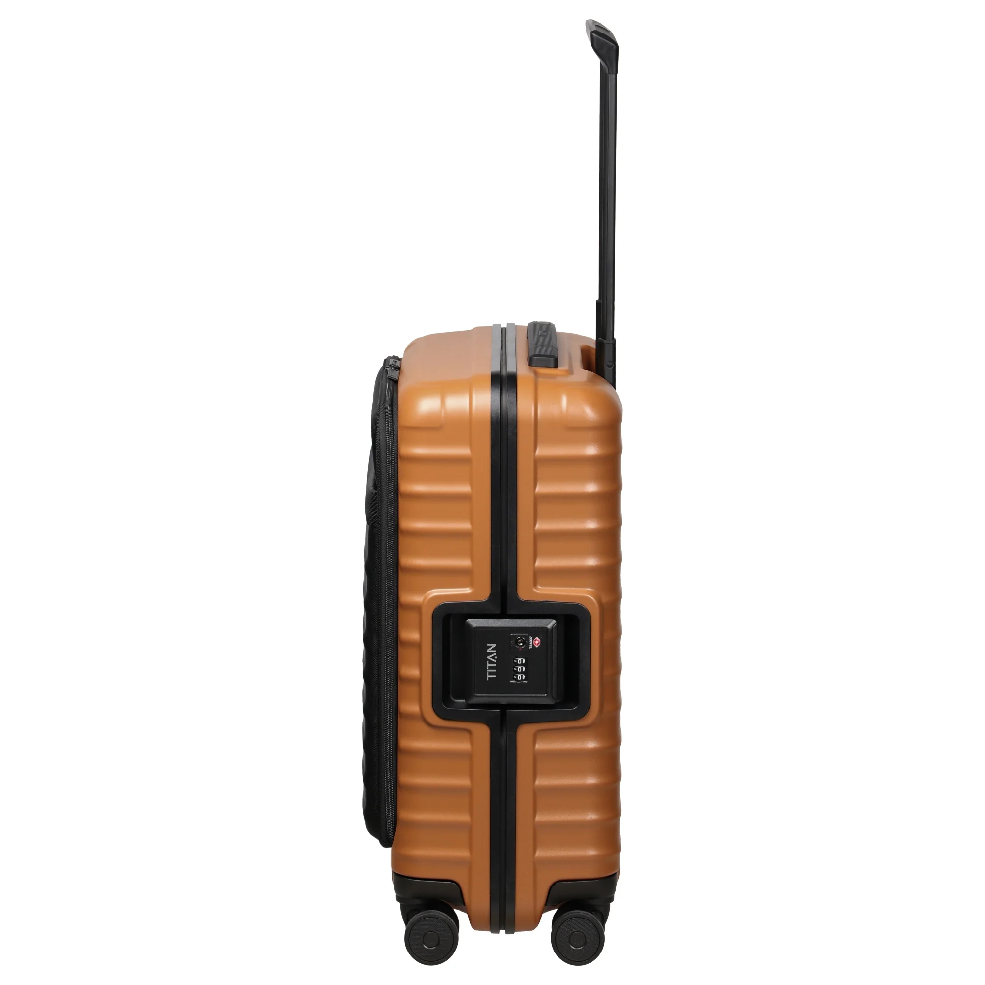 TITAN OVERSEAS - 4-Rollen-Kabinentrolley S 55/23cm mit Vortasche (canyon bronze) - Image 3