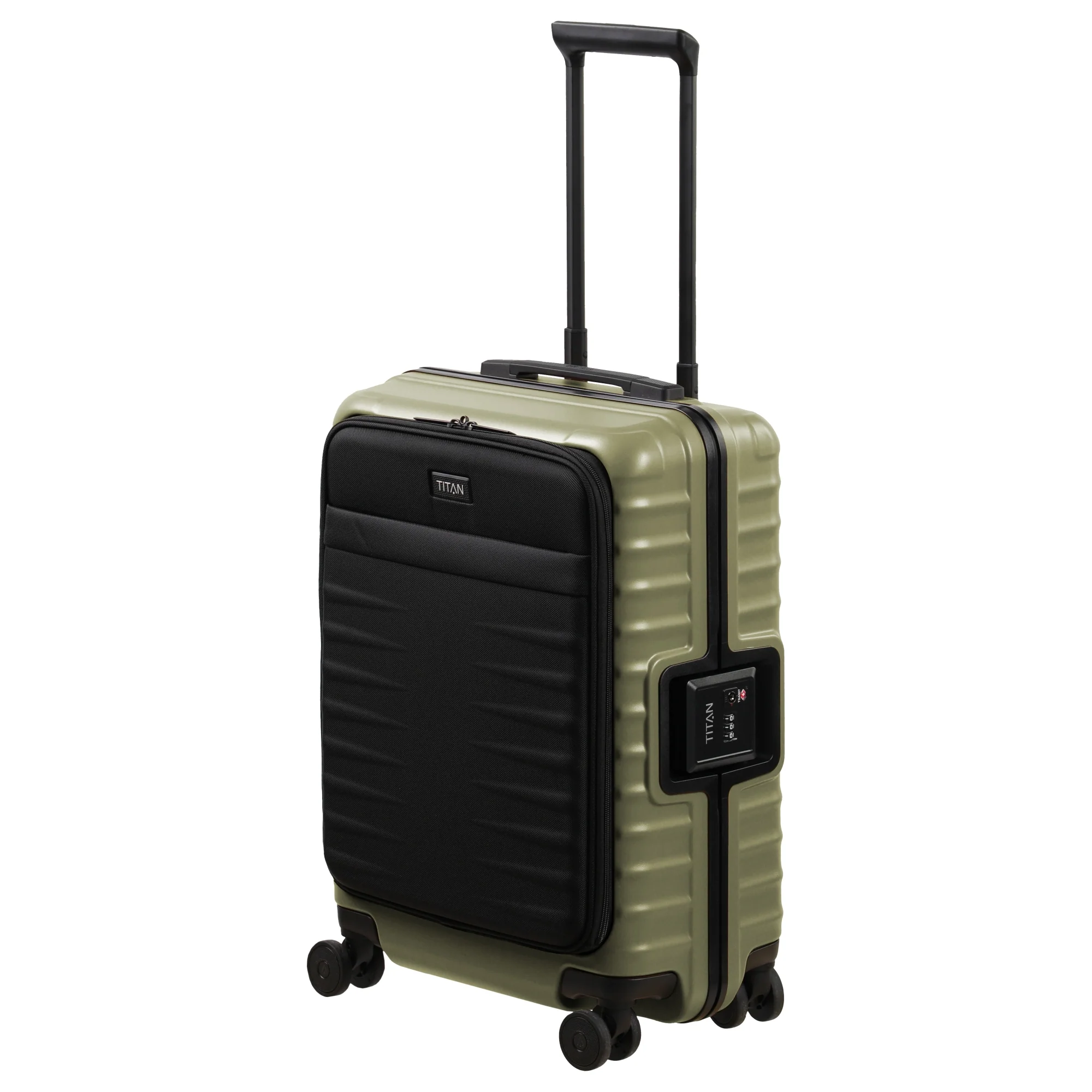 TITAN OVERSEAS - 4-Rollen-Kabinentrolley S 55/23cm mit Vortasche (forest green, 55/23 cm) - Image 2