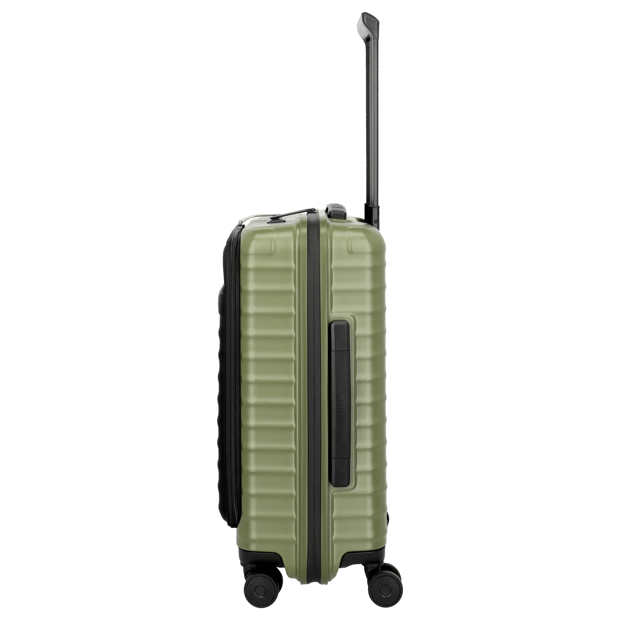 TITAN UPGRADE - 4-Rollen-Kabinentrolley S 55/23 cm mit Vortasche (forest green) - Image 3