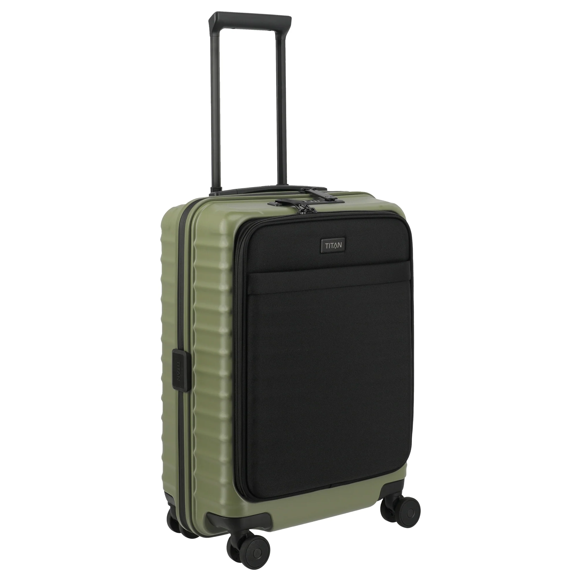TITAN UPGRADE - 4-Rollen-Kabinentrolley S 55/23 cm mit Vortasche (forest green) - Image 5