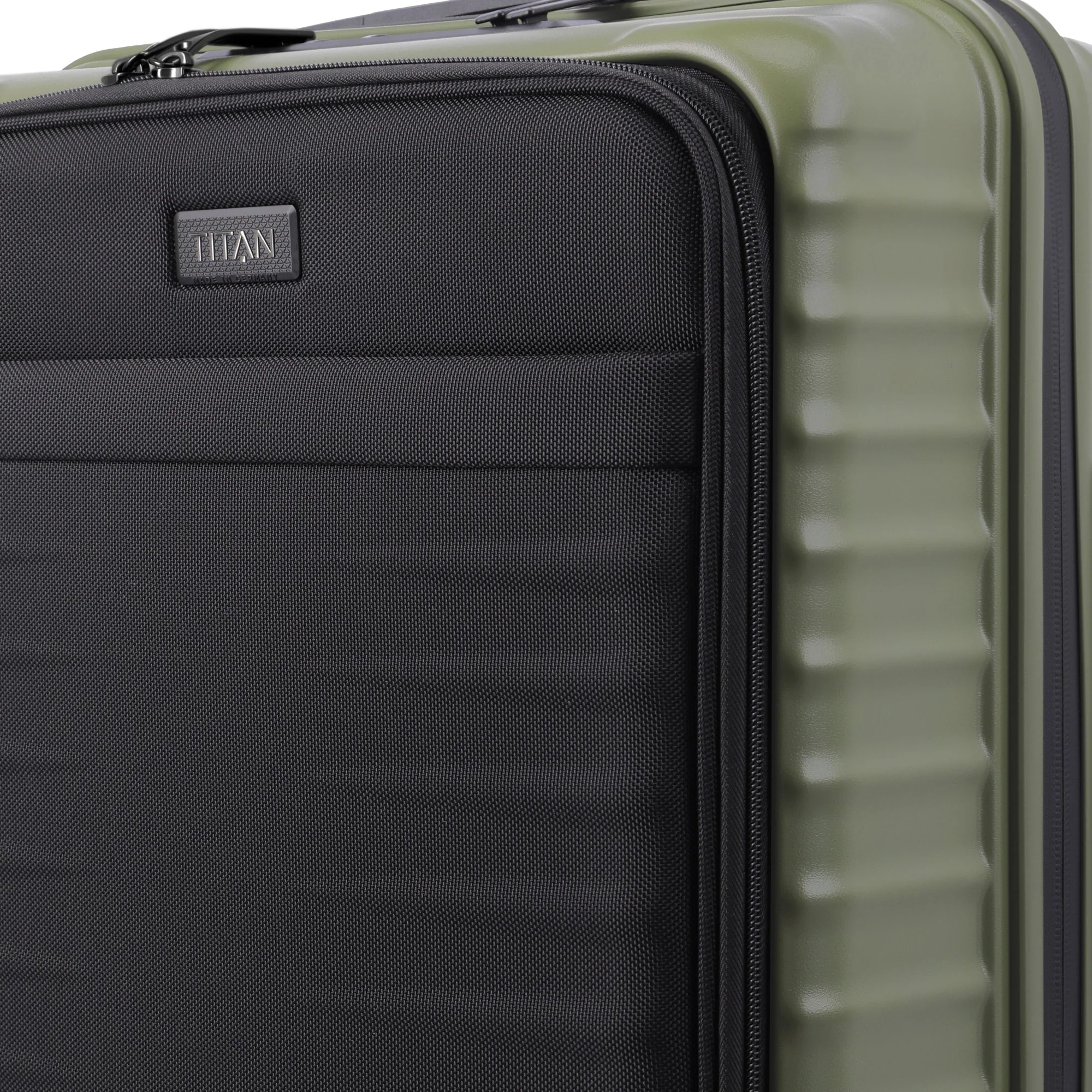 TITAN UPGRADE - 4-Rollen-Kabinentrolley S 55/23 cm mit Vortasche (forest green) - Image 7