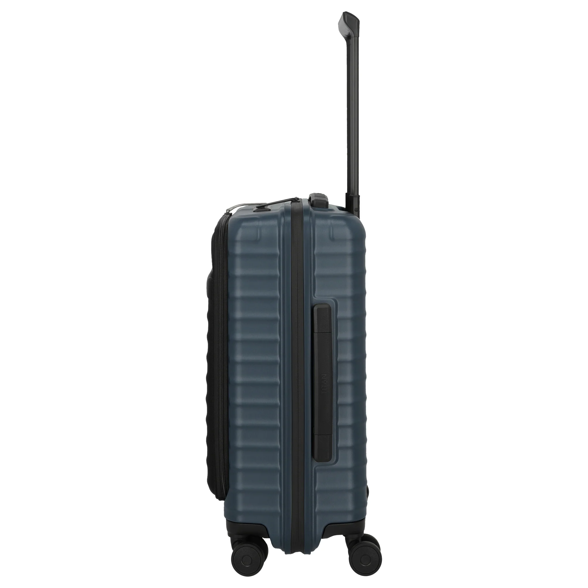 TITAN UPGRADE - 4-Rollen-Kabinentrolley S 55/23 cm mit Vortasche (midnight blue) - Image 3
