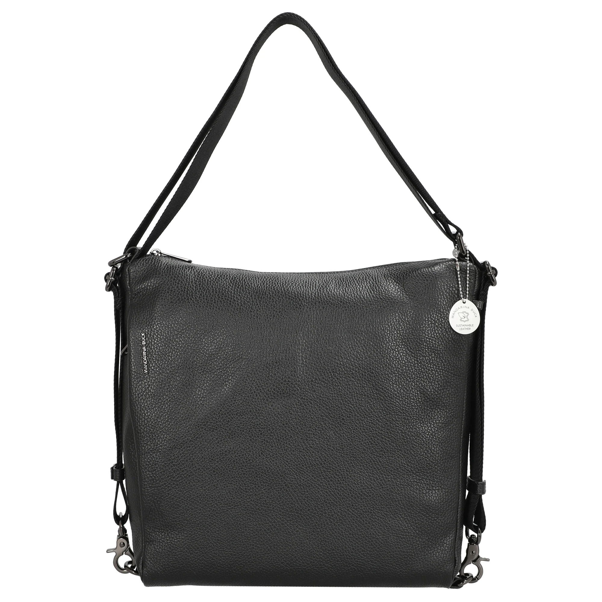 Mandarina Duck Mellow Leather - Schultertasche 36 cm (nero)