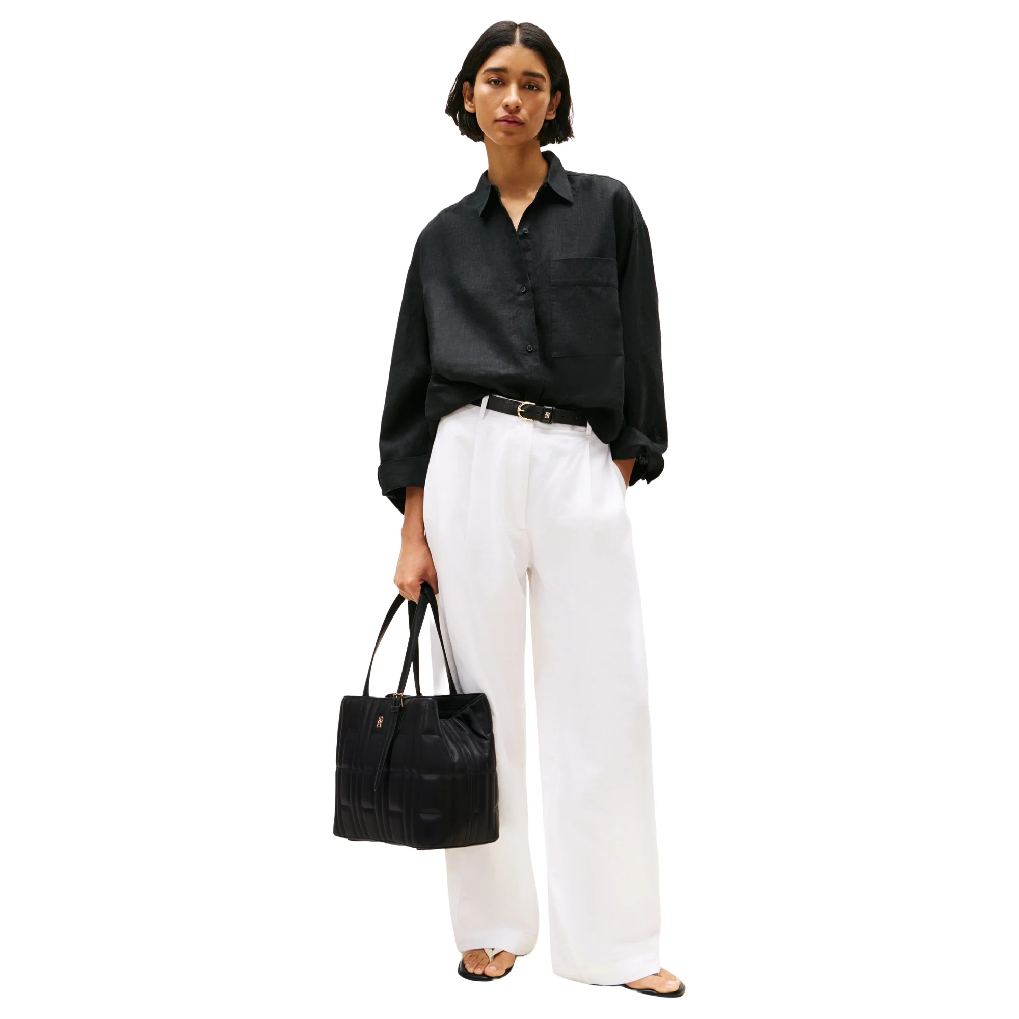 Tommy Hilfiger Feminine - Shopper 38 cm (black) - Image 5