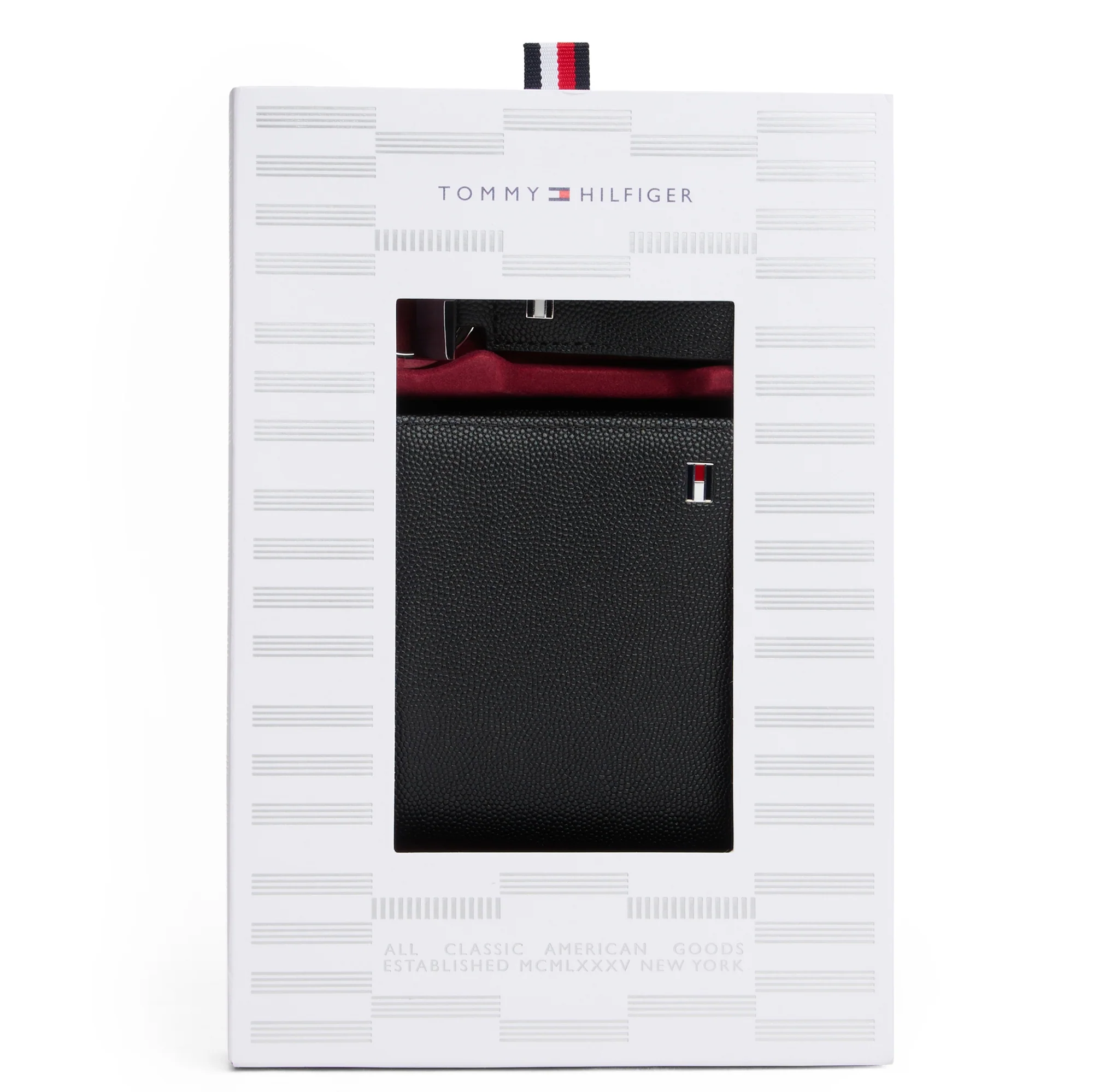 Tommy Hilfiger Flag Geschenkset - Geldbörse Mini und Schlüsselanhänger (black) - Image 5