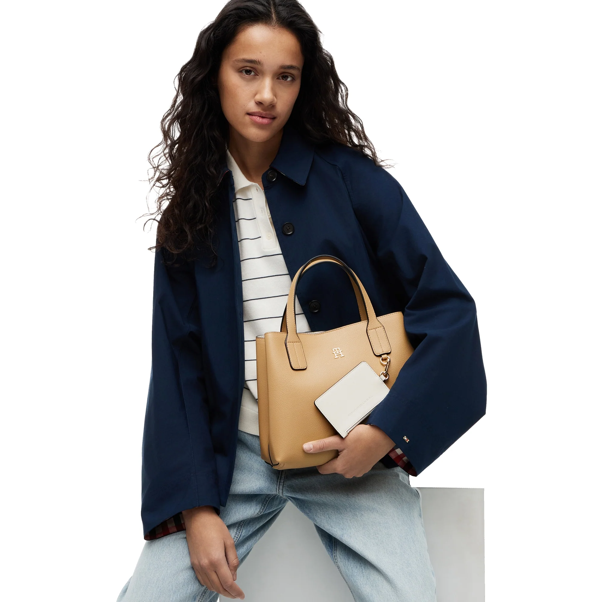 Tommy Hilfiger Icon Mini Satchel - Henkeltasche 28 cm (classic khaki) - Image 5