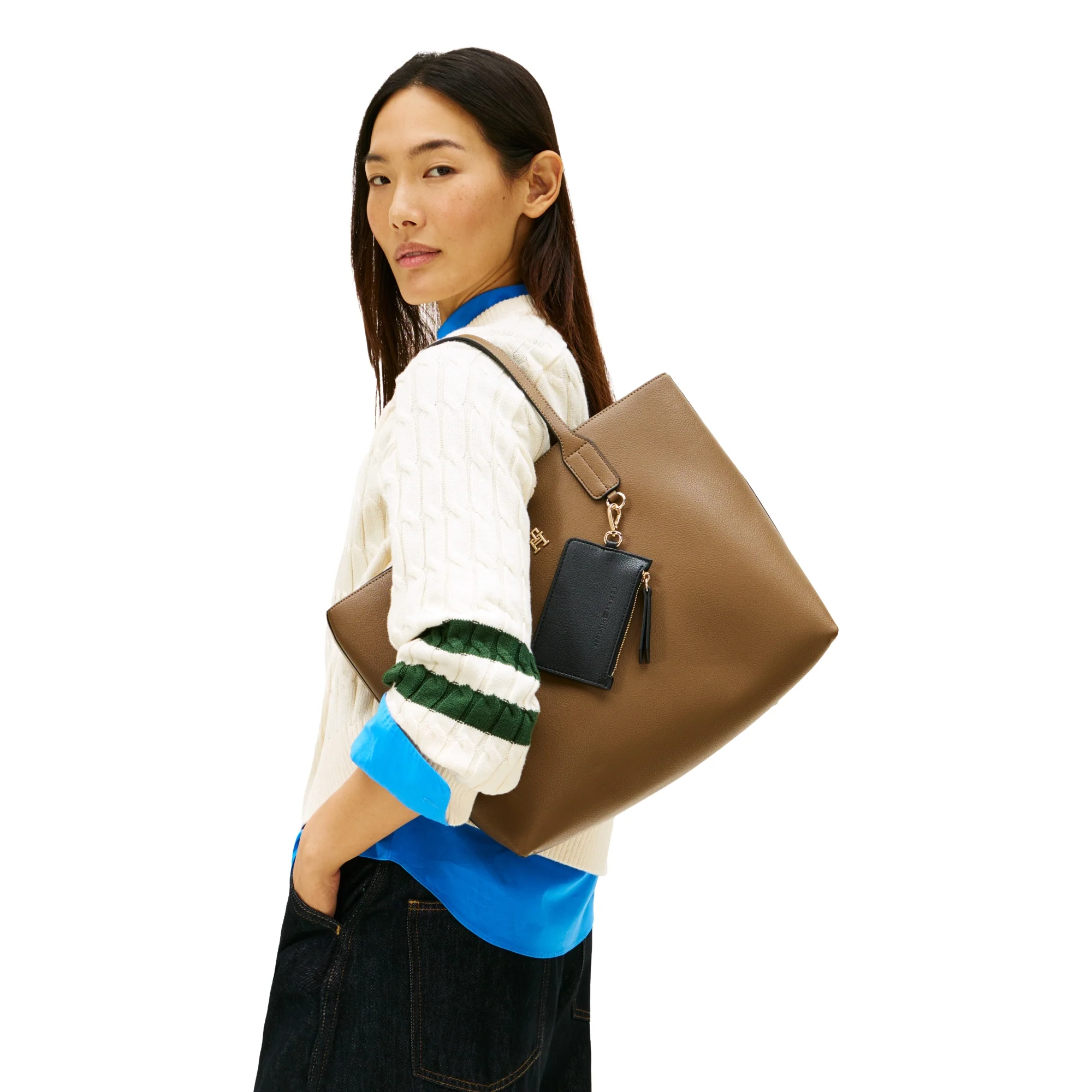 Tommy Hilfiger Icon - Shopper 39 cm (nordic taupe) - Image 5