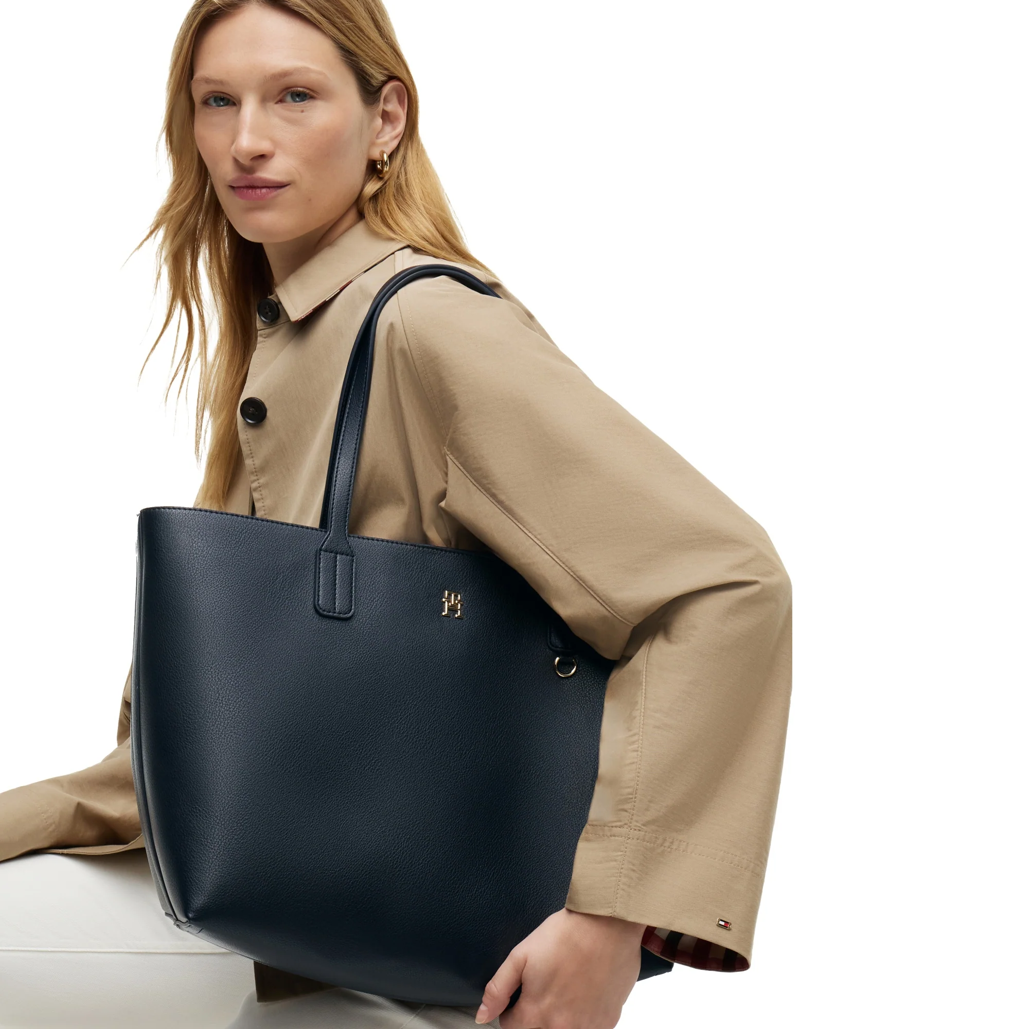 Tommy Hilfiger Icon Tote - Shopper 46.5 cm (space blue) - Image 5