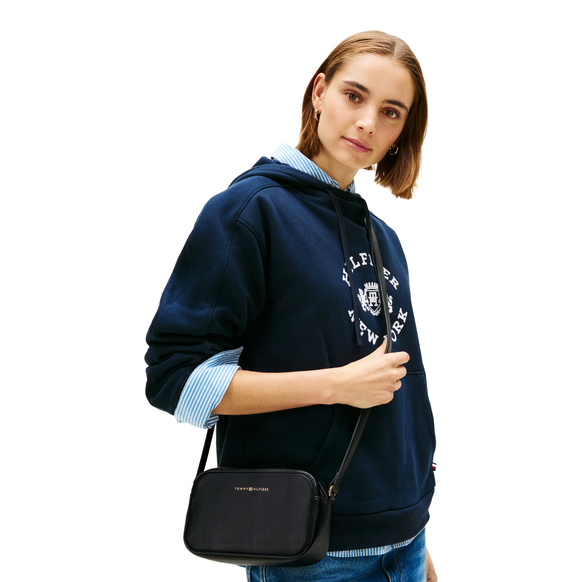 Tommy Hilfiger Logo - Umhängetasche 20 cm (black) - Image 5