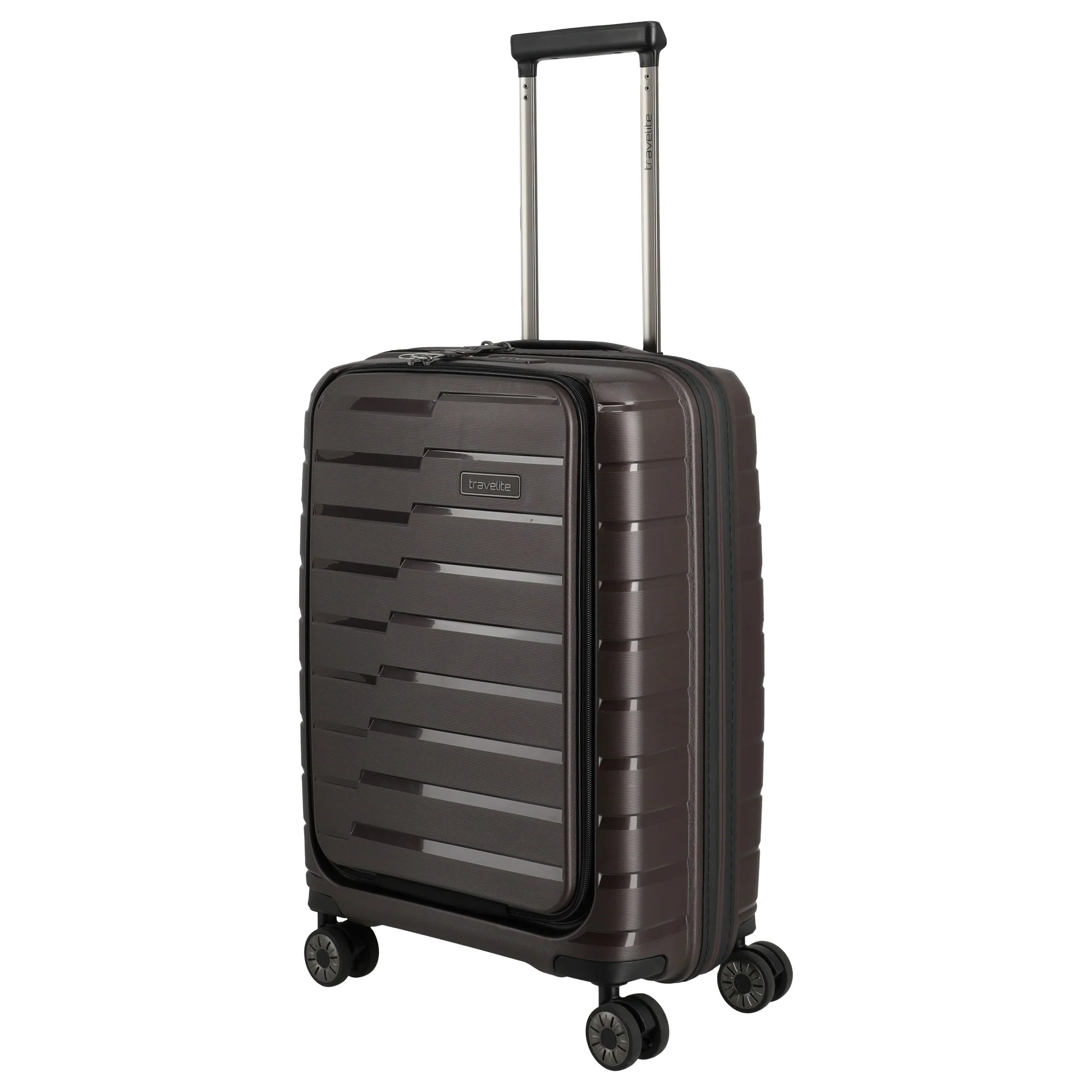 Travelite Air Base - 4-Rollen-Kabinentrolley mit Vortasche S 55 cm (coffee) - Image 2