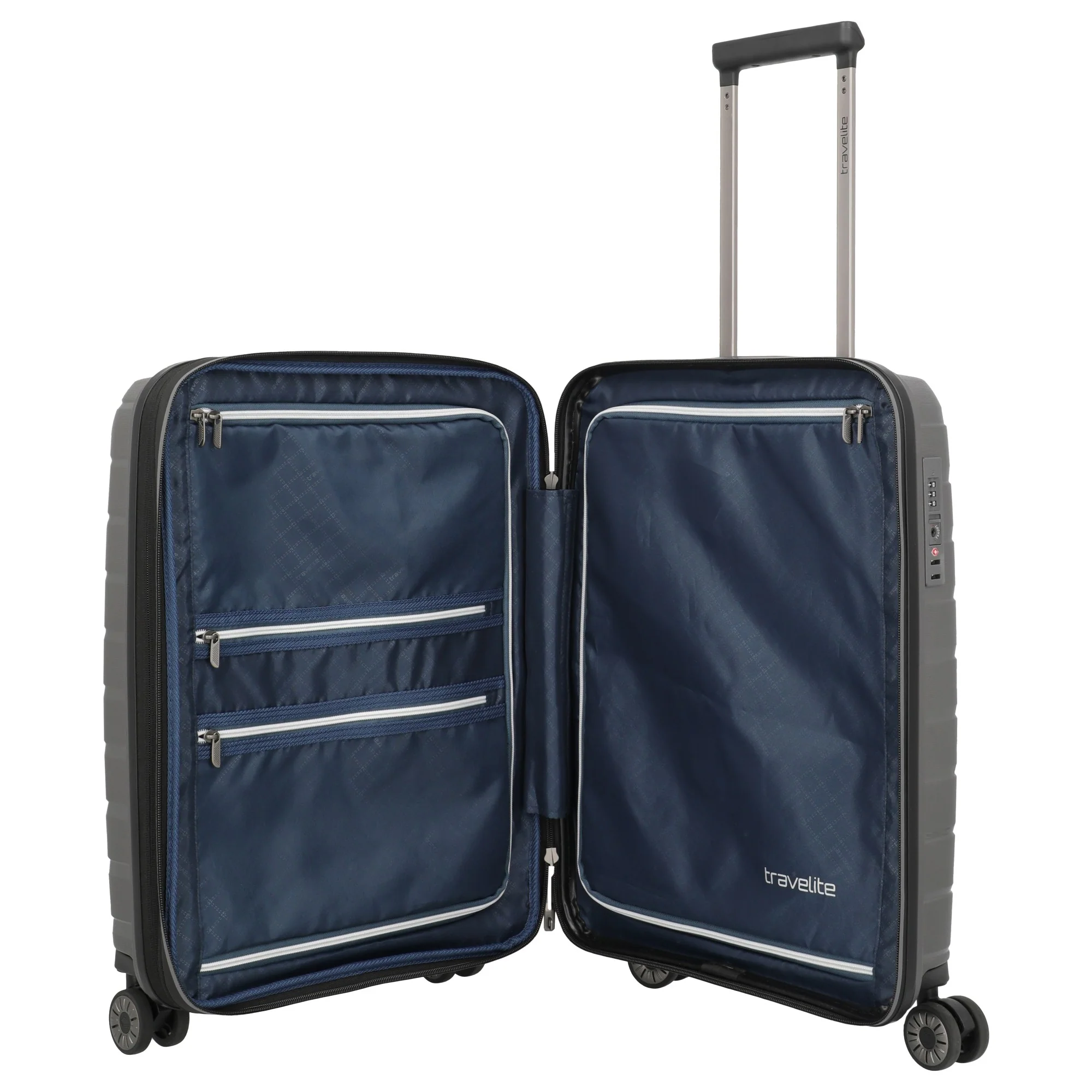 Travelite Air Base - 4-Rollen-Kabinentrolley S 55 cm erw. (anthracite) - Image 6