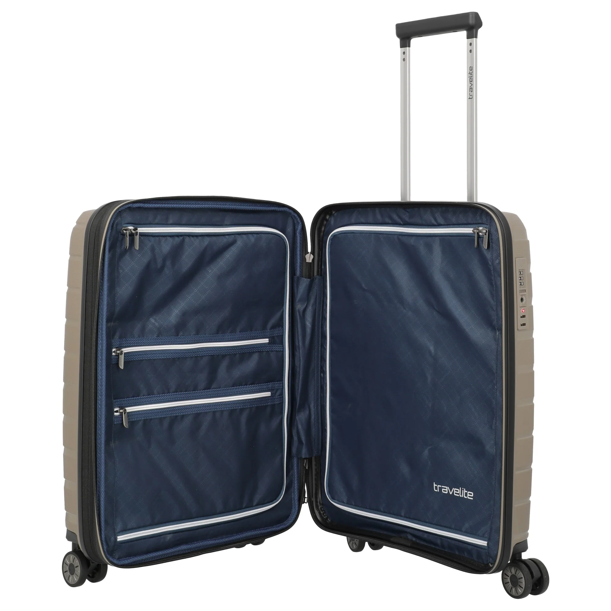 Travelite Air Base - 4-Rollen-Kabinentrolley S 55 cm erw. (champagner) - Image 6