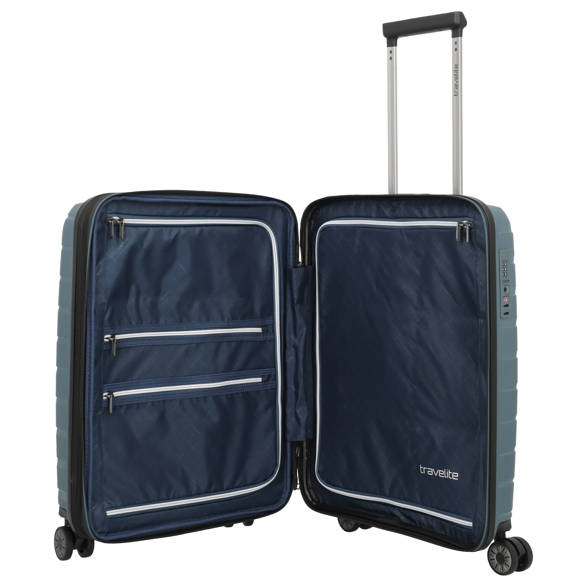 Travelite Air Base - 4-Rollen-Kabinentrolley S 55 cm erw. (iceblue) - Image 6
