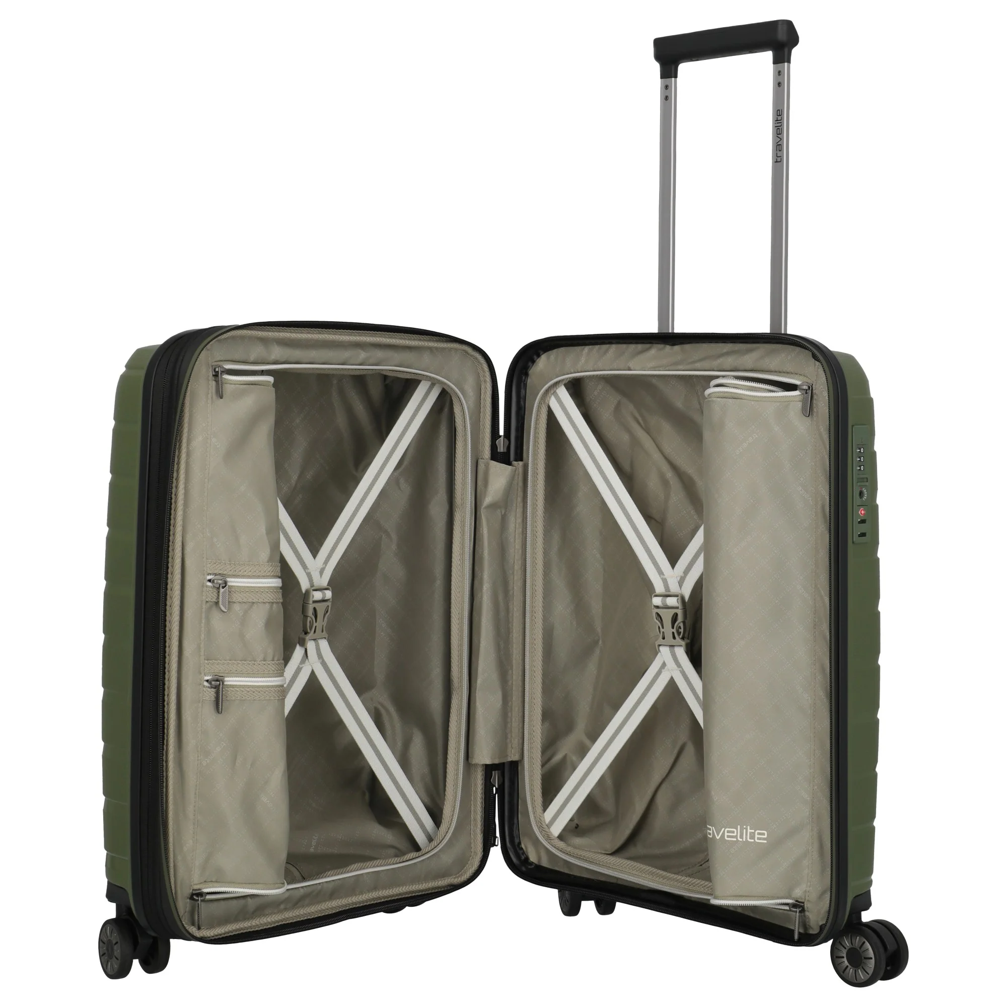 Travelite Air Base - 4-Rollen-Kabinentrolley S 55 cm erw. (olive) - Image 7