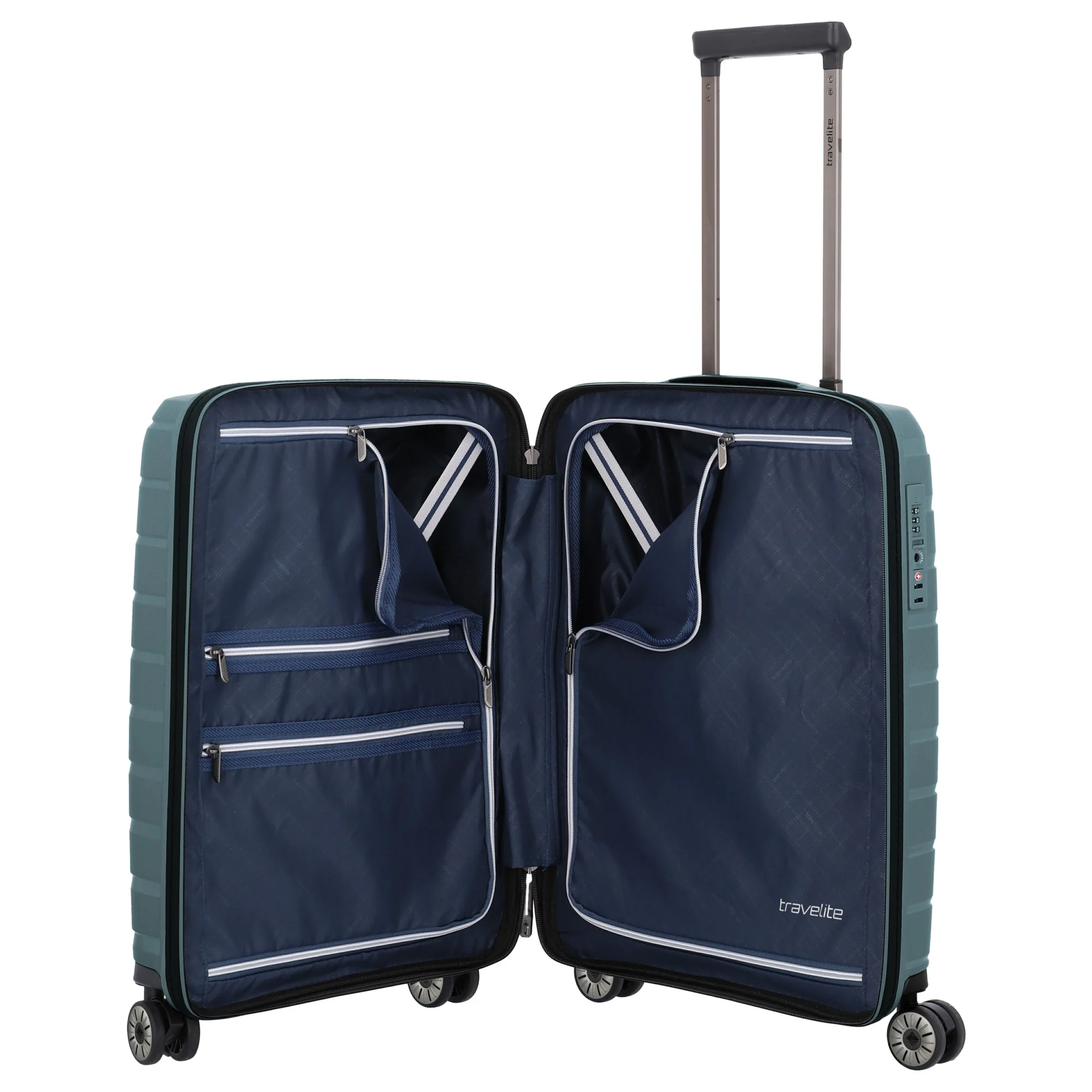 Travelite Air Base - 4-Rollen-Kabinentrolley S 55 cm (iceblue) - Image 6