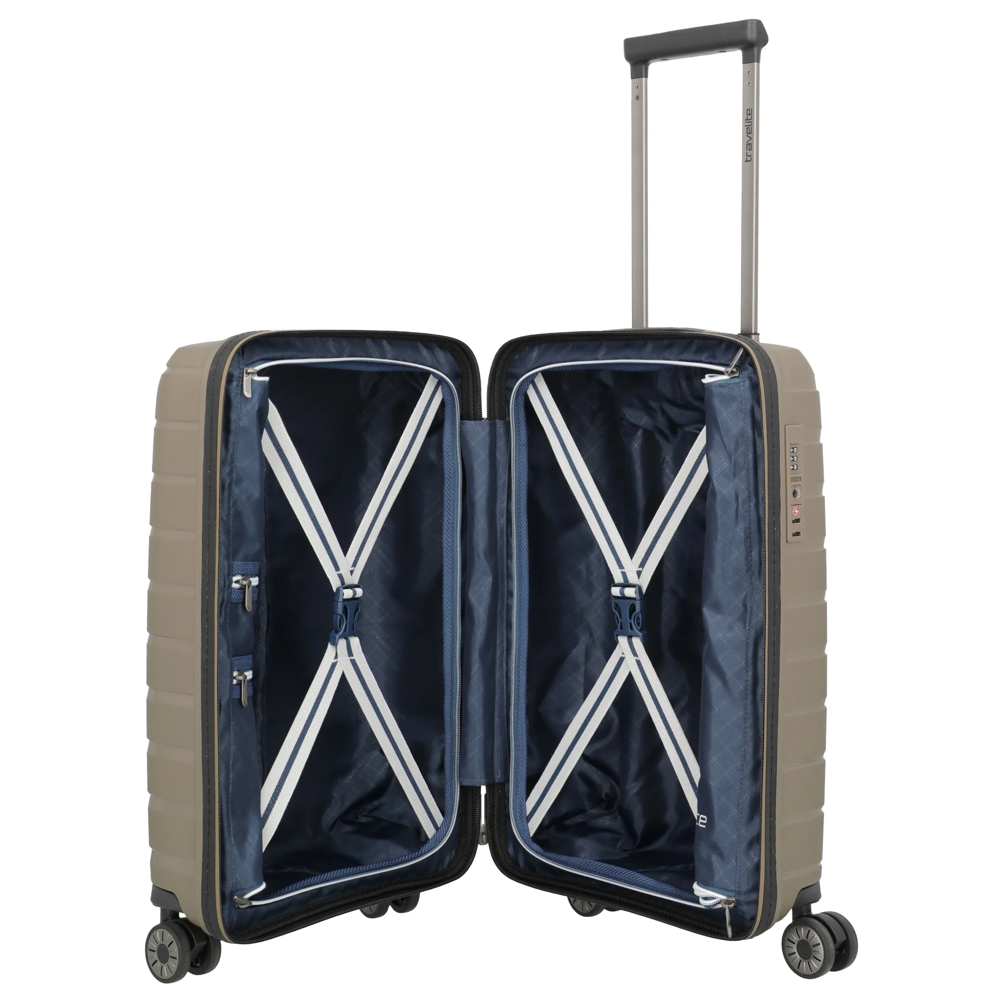 Travelite Air Base Slim - 4-Rollen-Kabinentrolley S 55 cm (champagne) - Image 6