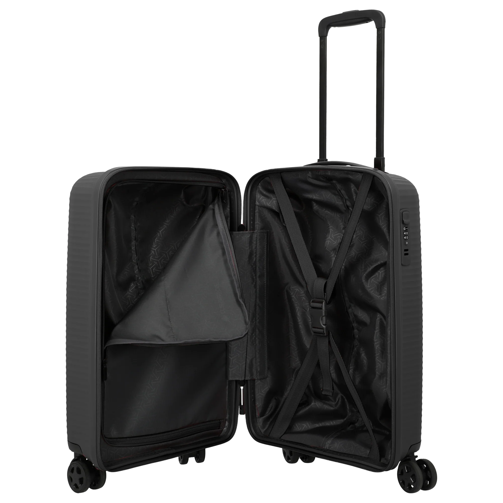 Travelite Air Stripe - 4-Rollen-Kabinentrolley Slim 55 cm (black) - Image 7