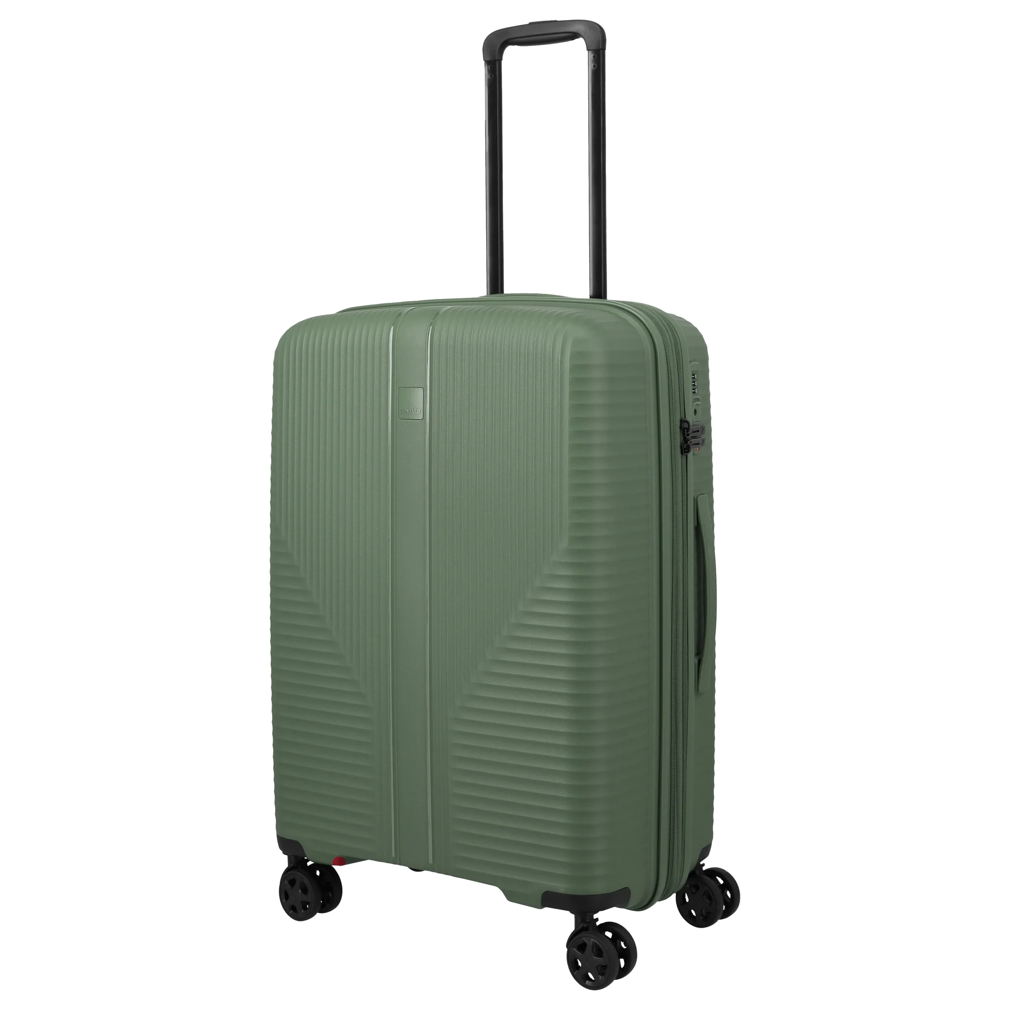 Travelite Air Stripe - 4-Rollen-Trolley 66 cm erw. (green) - Image 2