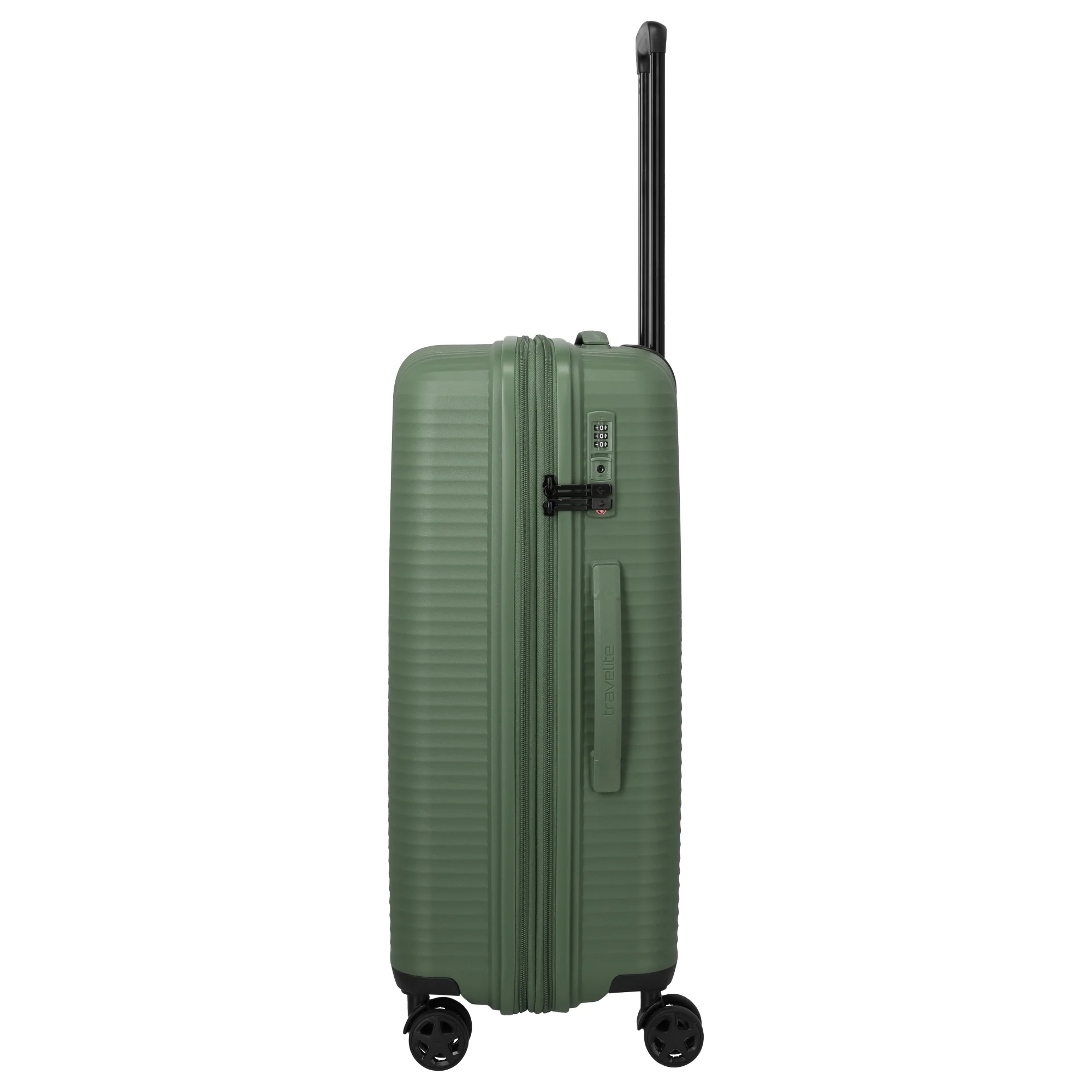 Travelite Air Stripe - 4-Rollen-Trolley 66 cm erw. (green) - Image 4