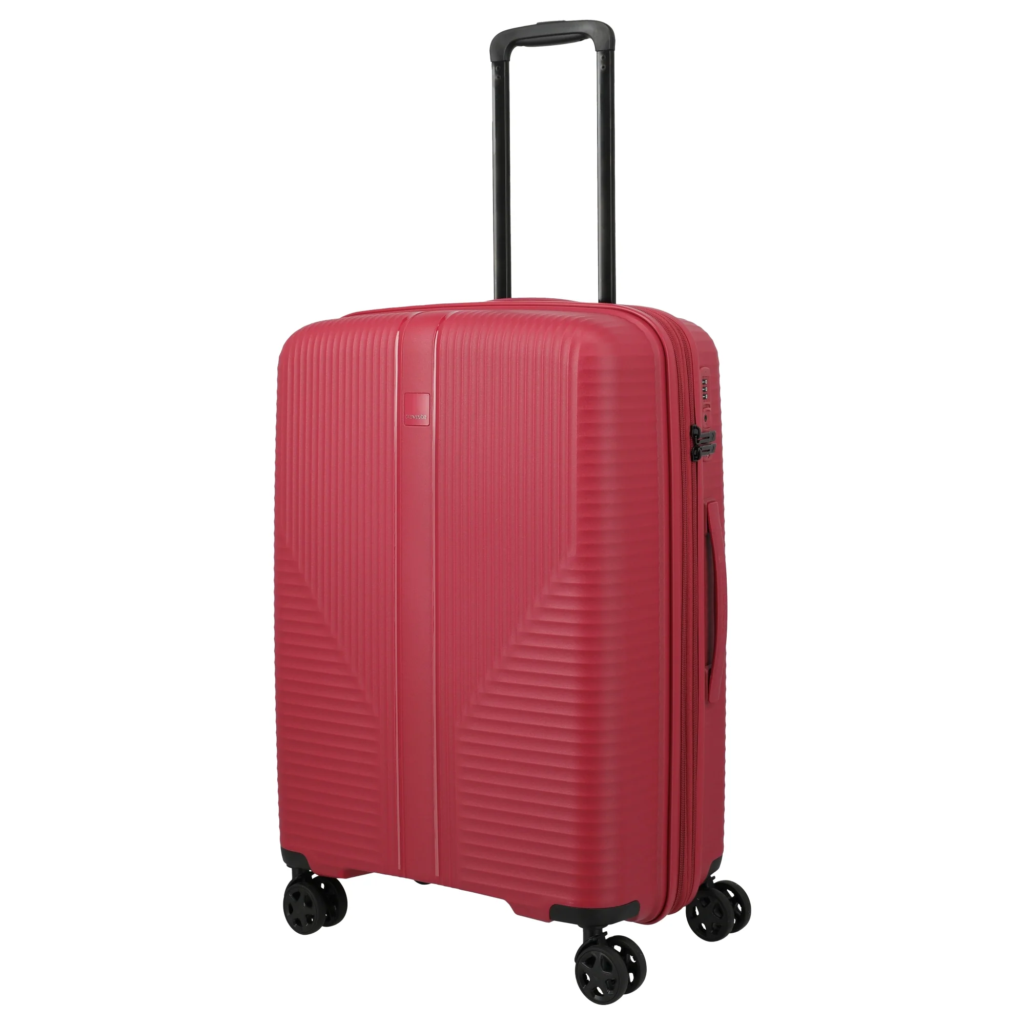 Travelite Air Stripe - 4-Rollen-Trolley 66 cm erw. (red) - Image 2