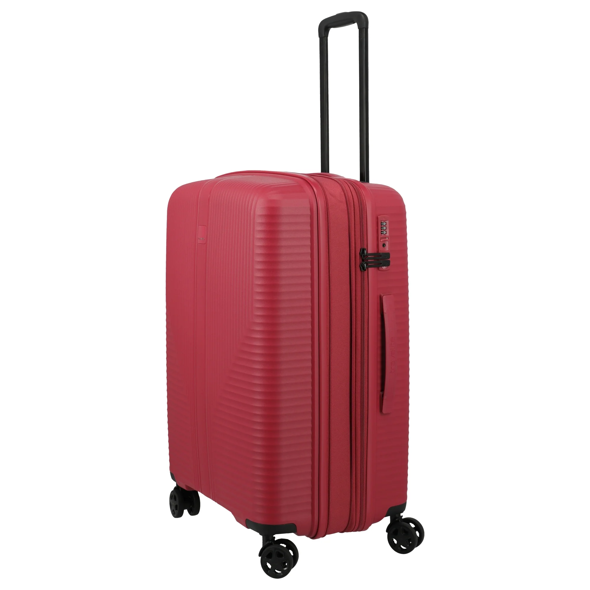Travelite Air Stripe - 4-Rollen-Trolley 66 cm erw. (red) - Image 4