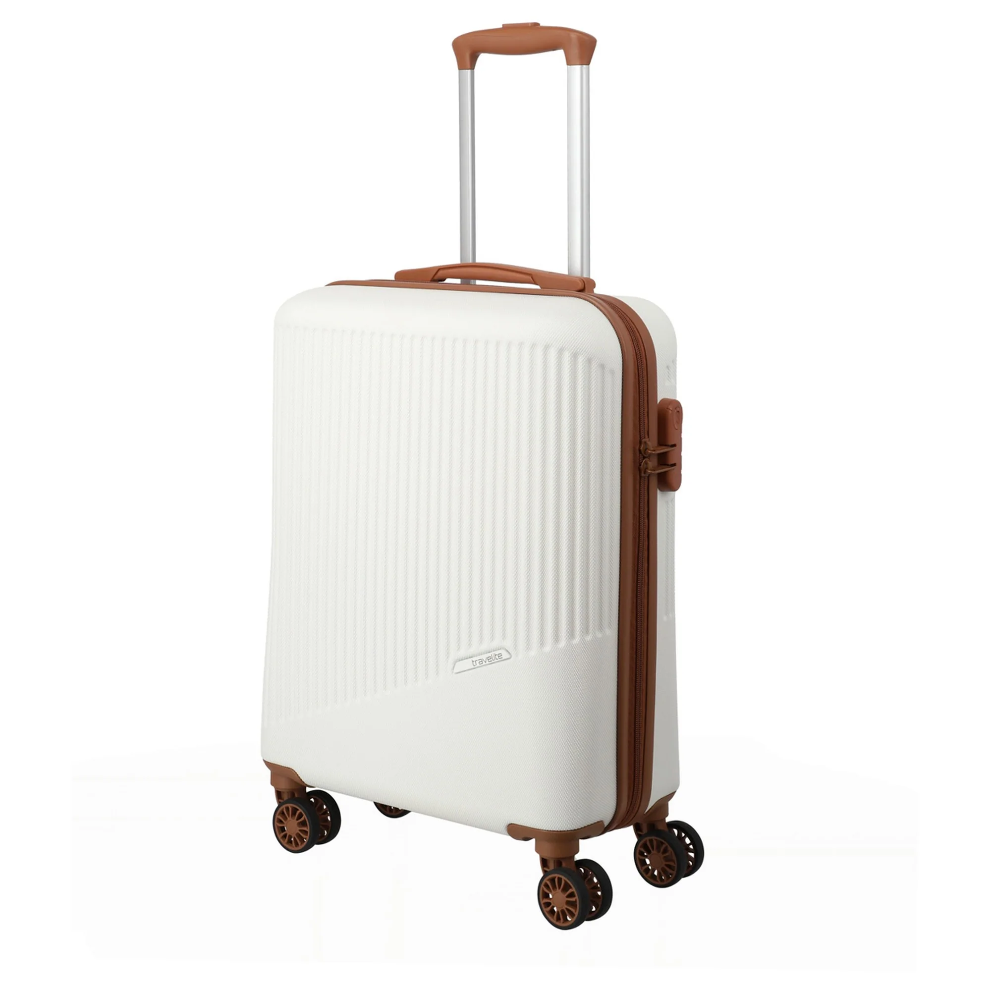 Travelite Bali - 4-Rollen-Kabinentrolley S 55 cm (weiß/cognac) - Image 2