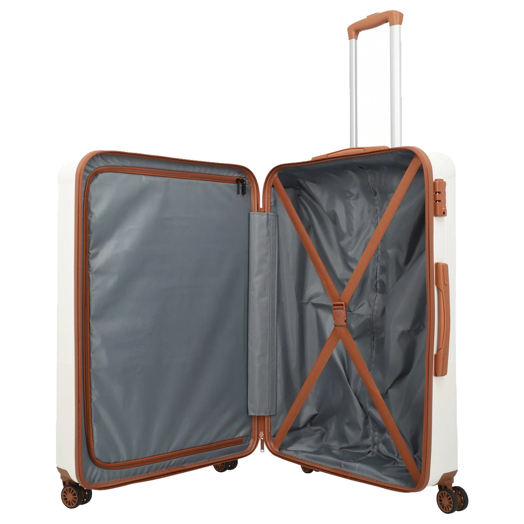 Travelite Bali - 4-Rollen-Trolley L 77 cm (weiß/cognac) - Image 7