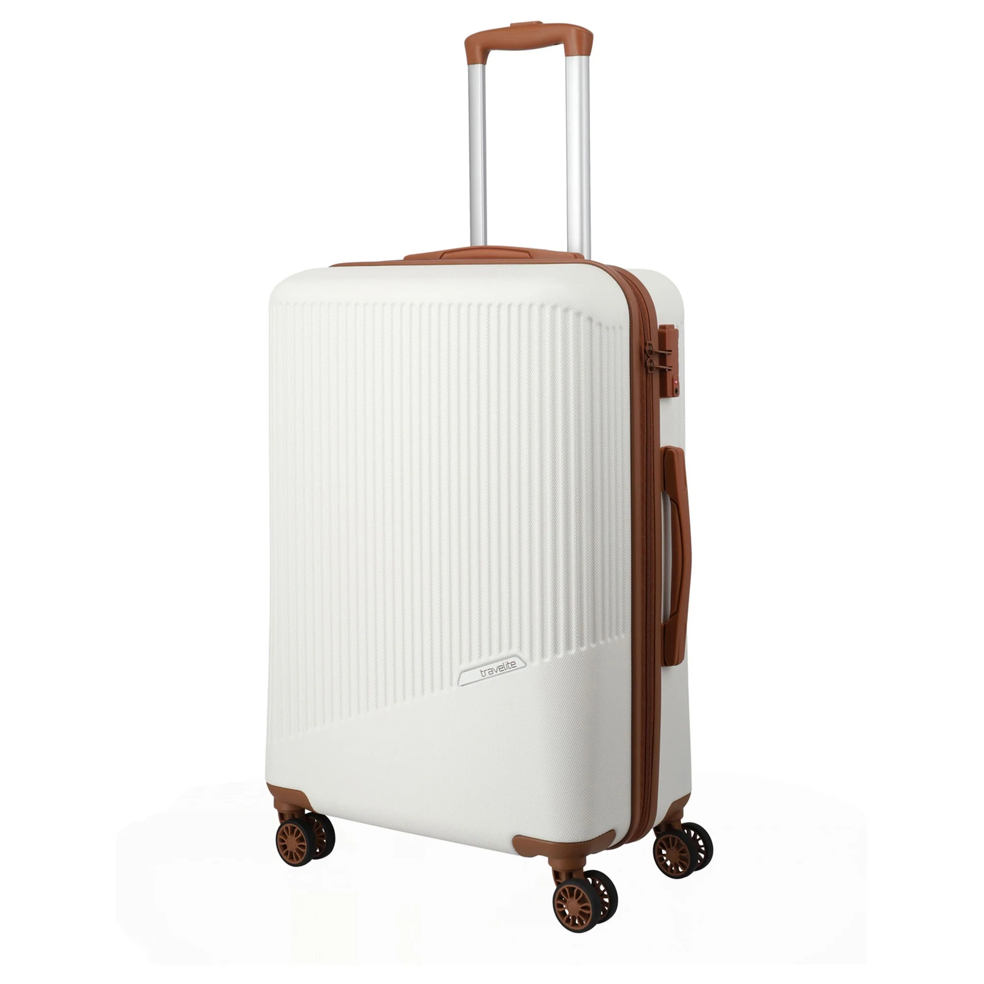 Travelite Bali - 4-Rollen-Trolley M 67 cm (weiß/cognac) - Image 2