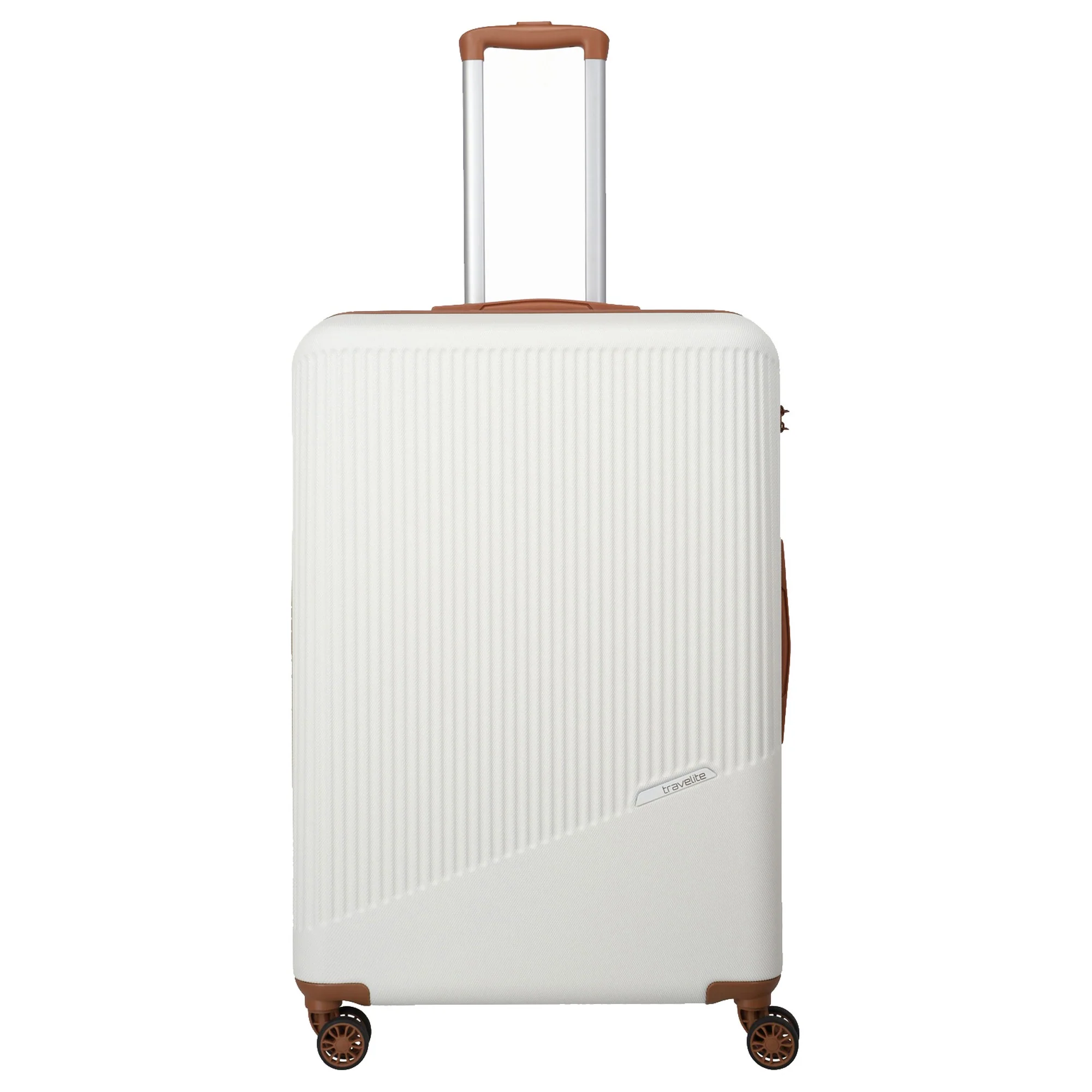 Travelite Bali - 4-Rollen Trolley Set 3tlg. (weiß/cognac) - Image 2