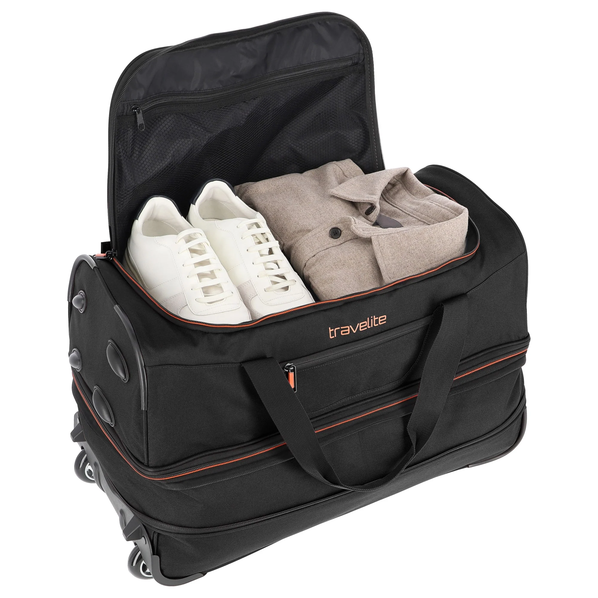 Travelite Basics - Rollenreisetasche 51/64L 55 cm erw. (black) - Image 5