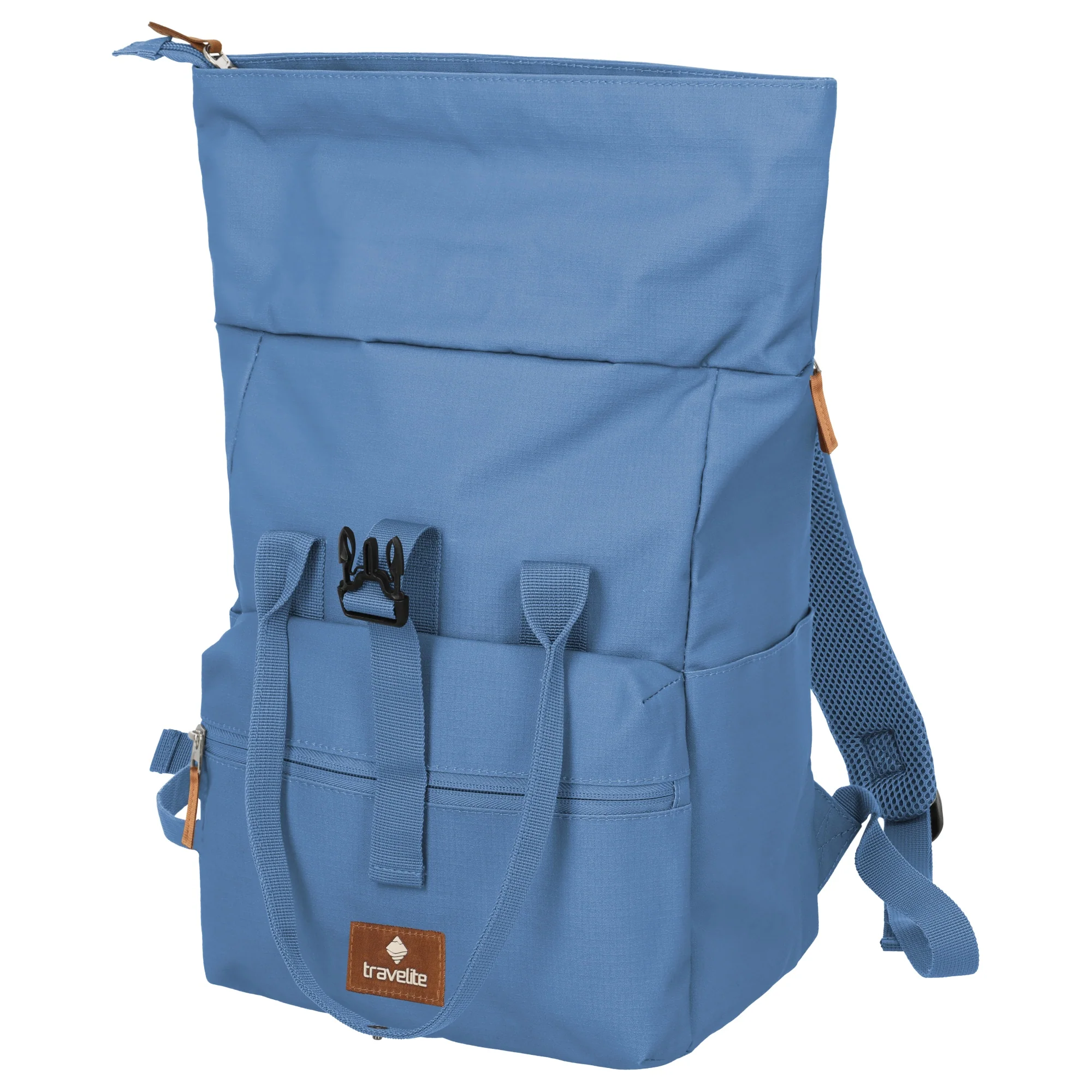 Travelite Basics Short Handle - Rolltop Rucksack 46 cm (denim) - Image 4