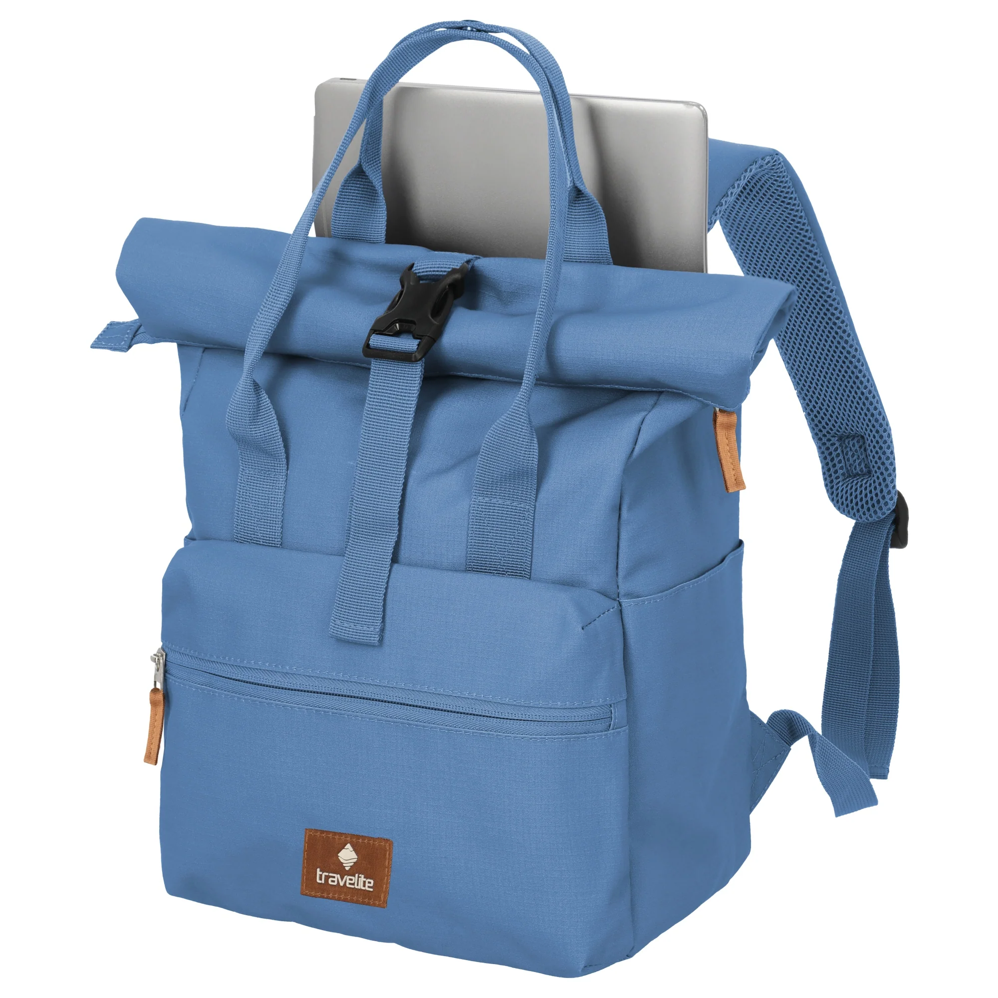 Travelite Basics Short Handle - Rolltop Rucksack 46 cm (denim) - Image 6