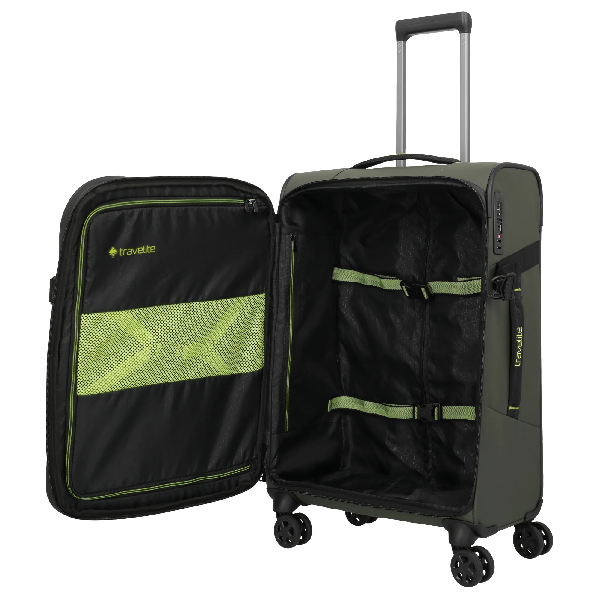 Travelite Briize - 4-Rollen-Trolley M 67 cm erw. (khaki) - Image 6