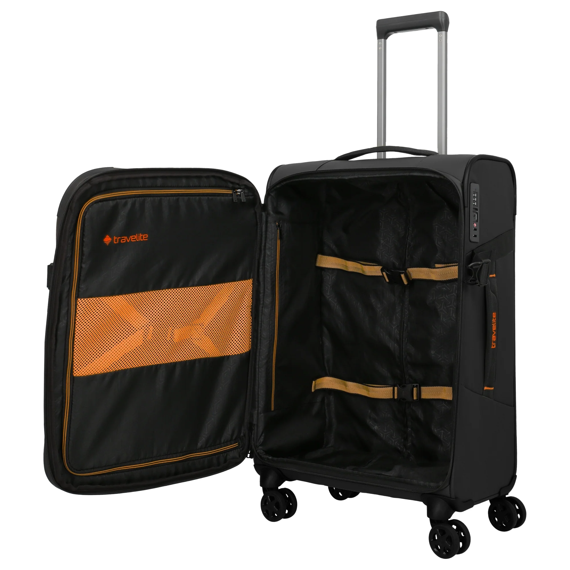 Travelite Briize - 4-Rollen-Trolley M 67 cm erw. (schwarz) - Image 6