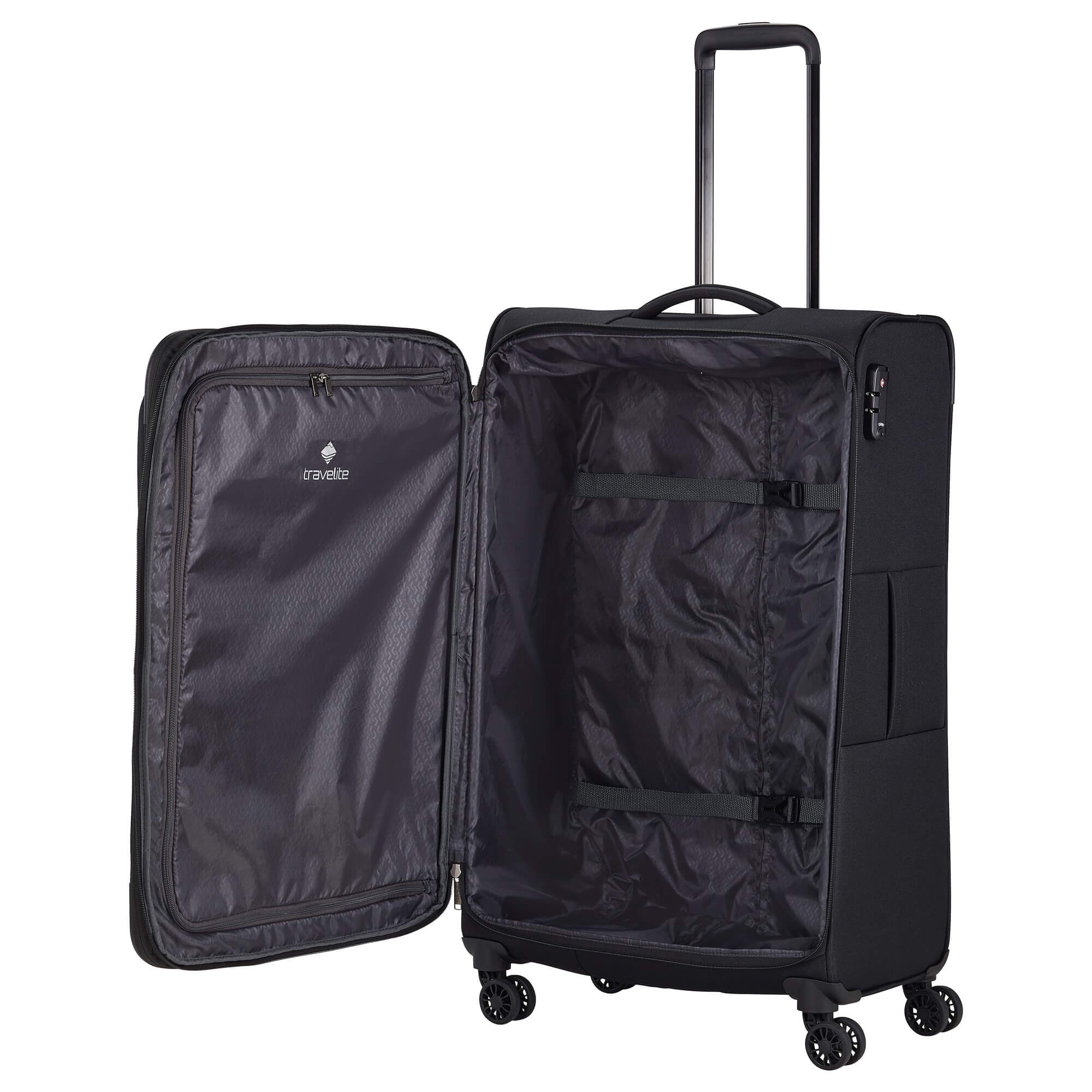 Travelite Chios - 4-Rollen-Trolley L 78 cm erw. (schwarz) - Image 6