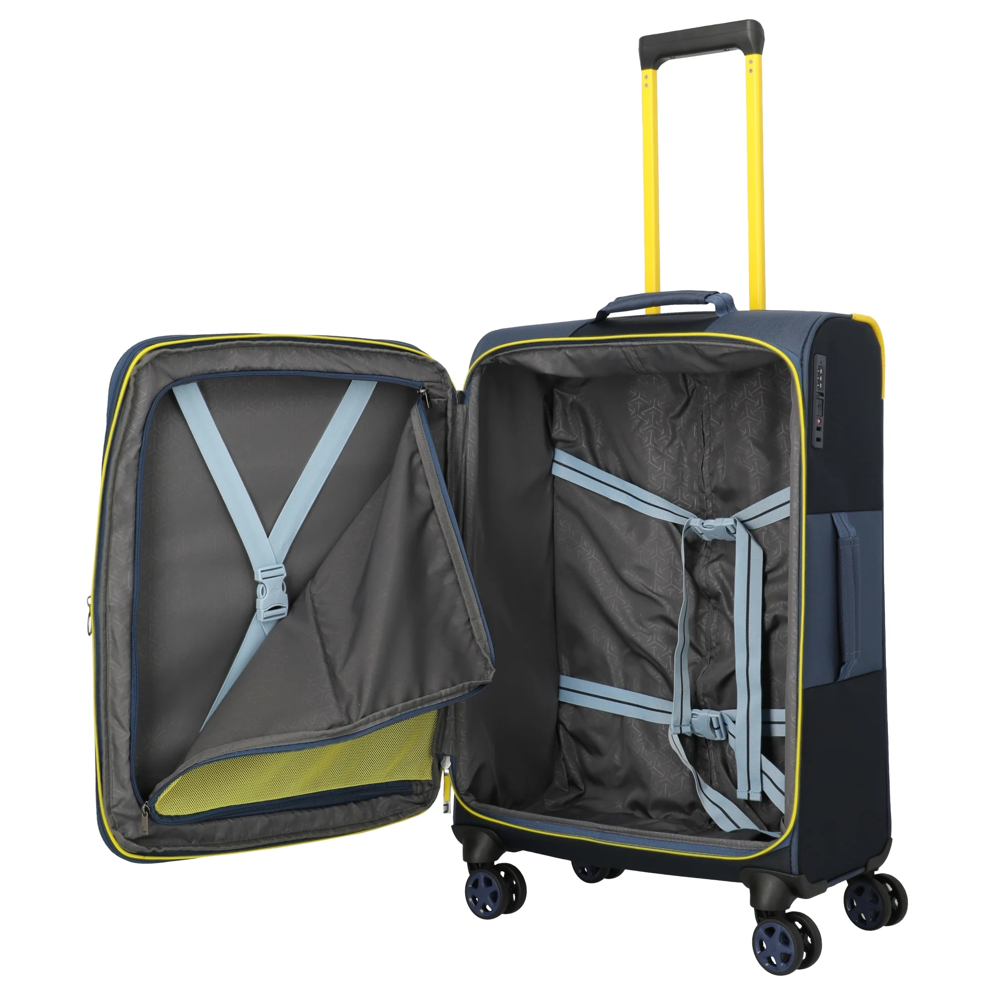 Travelite Color Craze - 4-Rollen-Trolley M 66 cm erw. (dunkelblau) - Image 7