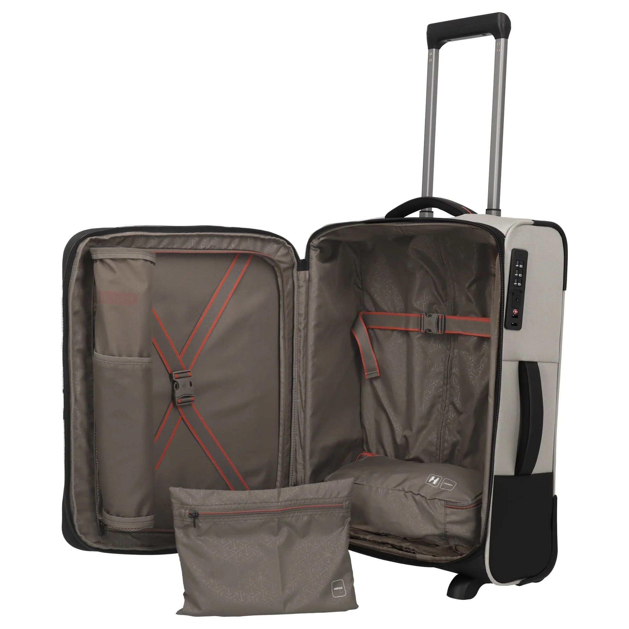 Travelite Crosslite - 2-Rollen-Kabinentrolley S 54 cm erw. (natur) - Image 7