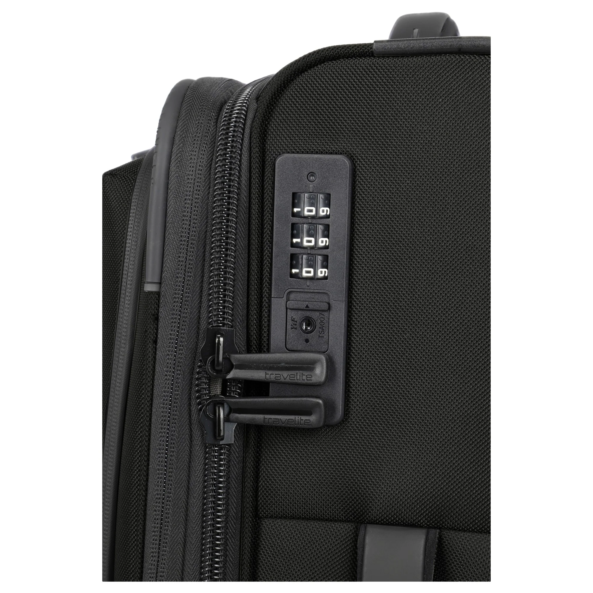 Travelite Crosslite - 4-Rollen-Kabinentrolley S 55 cm erw. (schwarz) - Image 8