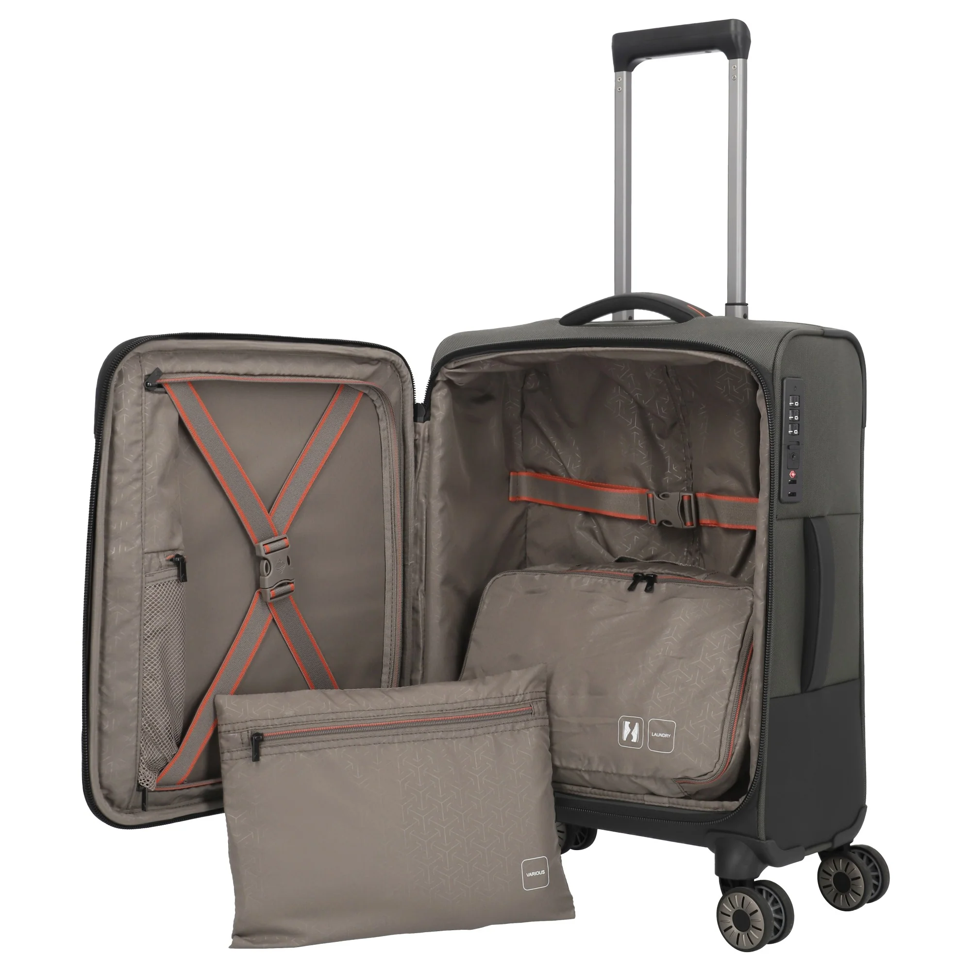 Travelite Crosslite - 4-Rollen-Kabinentrolley S 55 cm (oliv) - Image 7