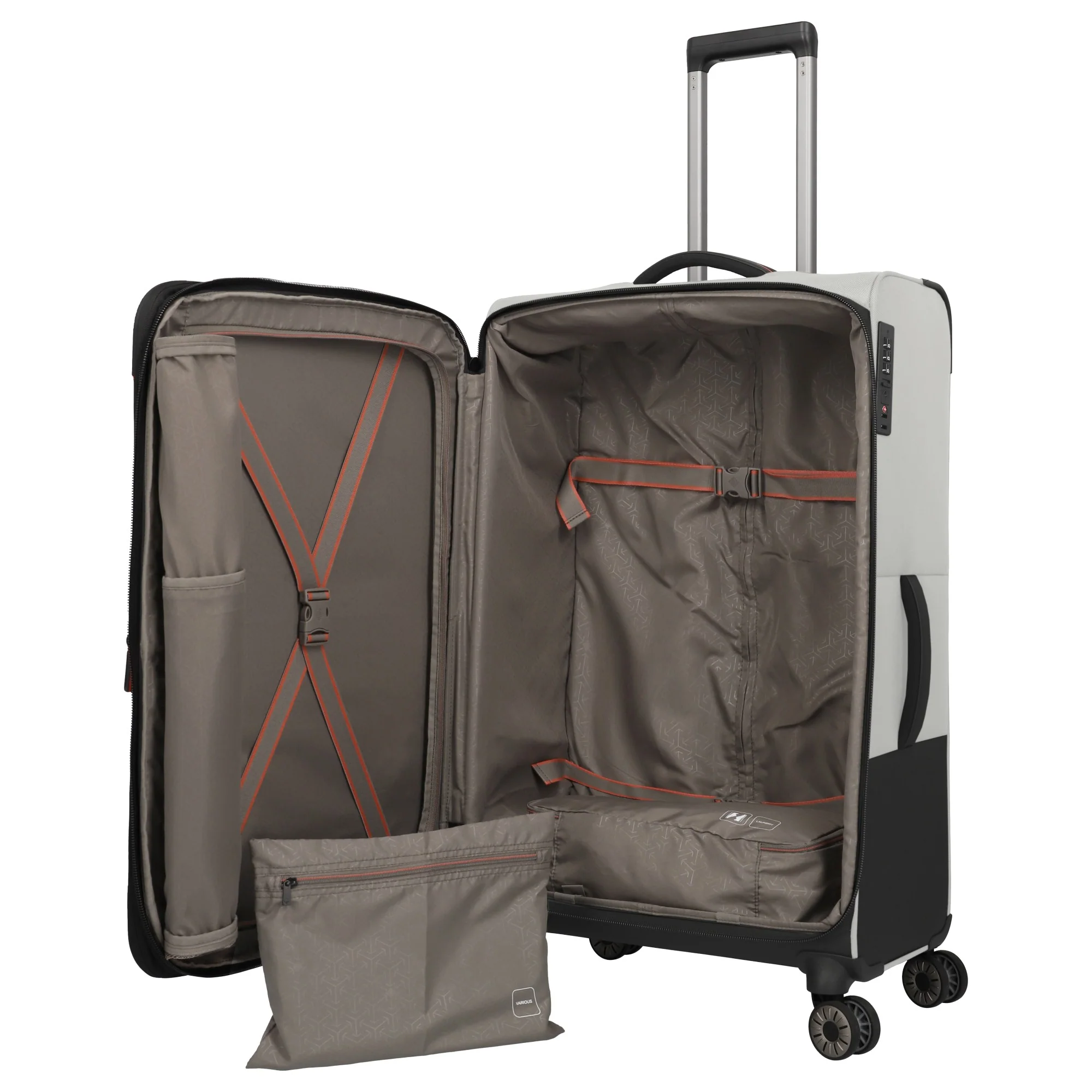 Travelite Crosslite - 4-Rollen-Trolley L 77 cm erw. (natur) - Image 7