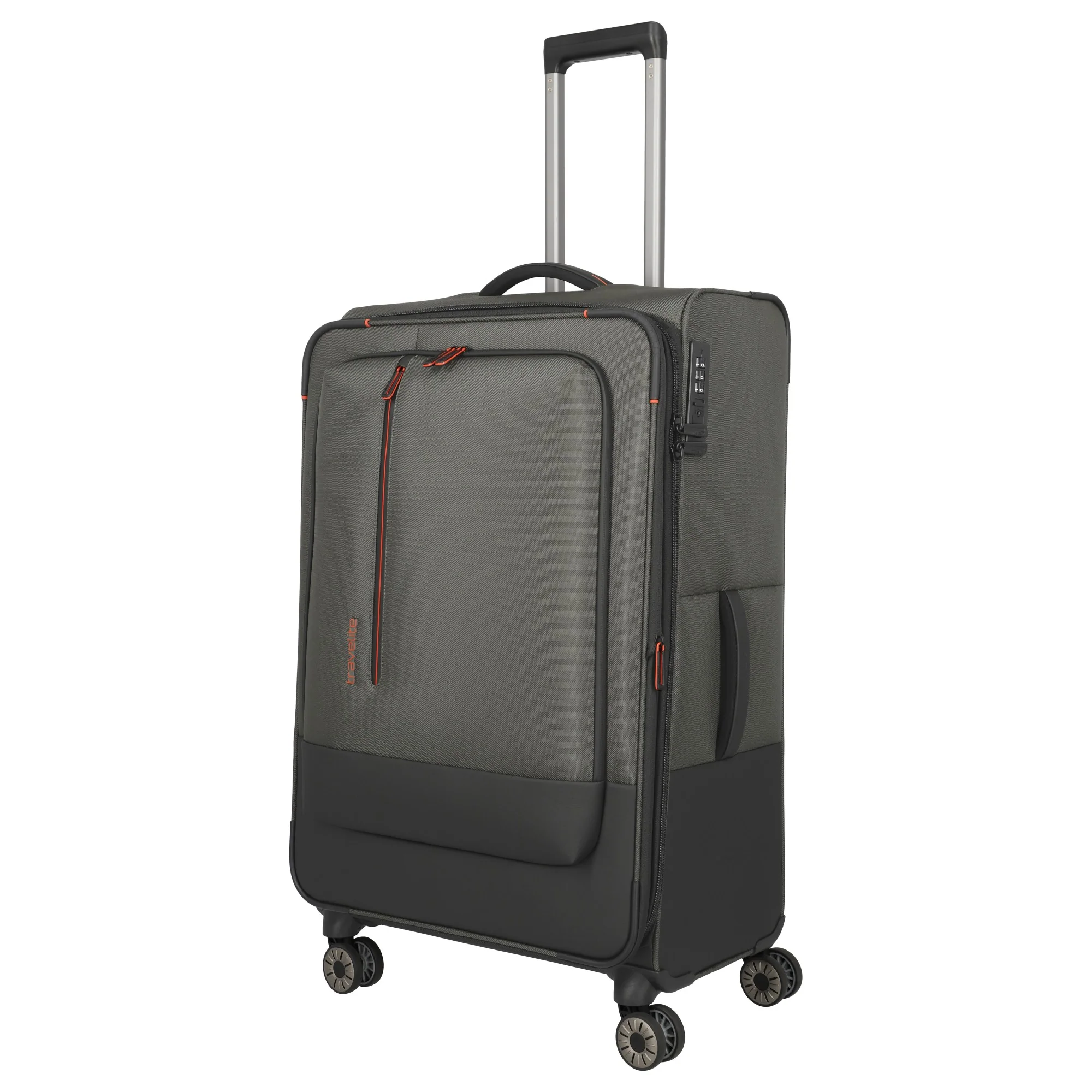 Travelite Crosslite - 4-Rollen-Trolley L 77 cm erw. (oliv) - Image 2