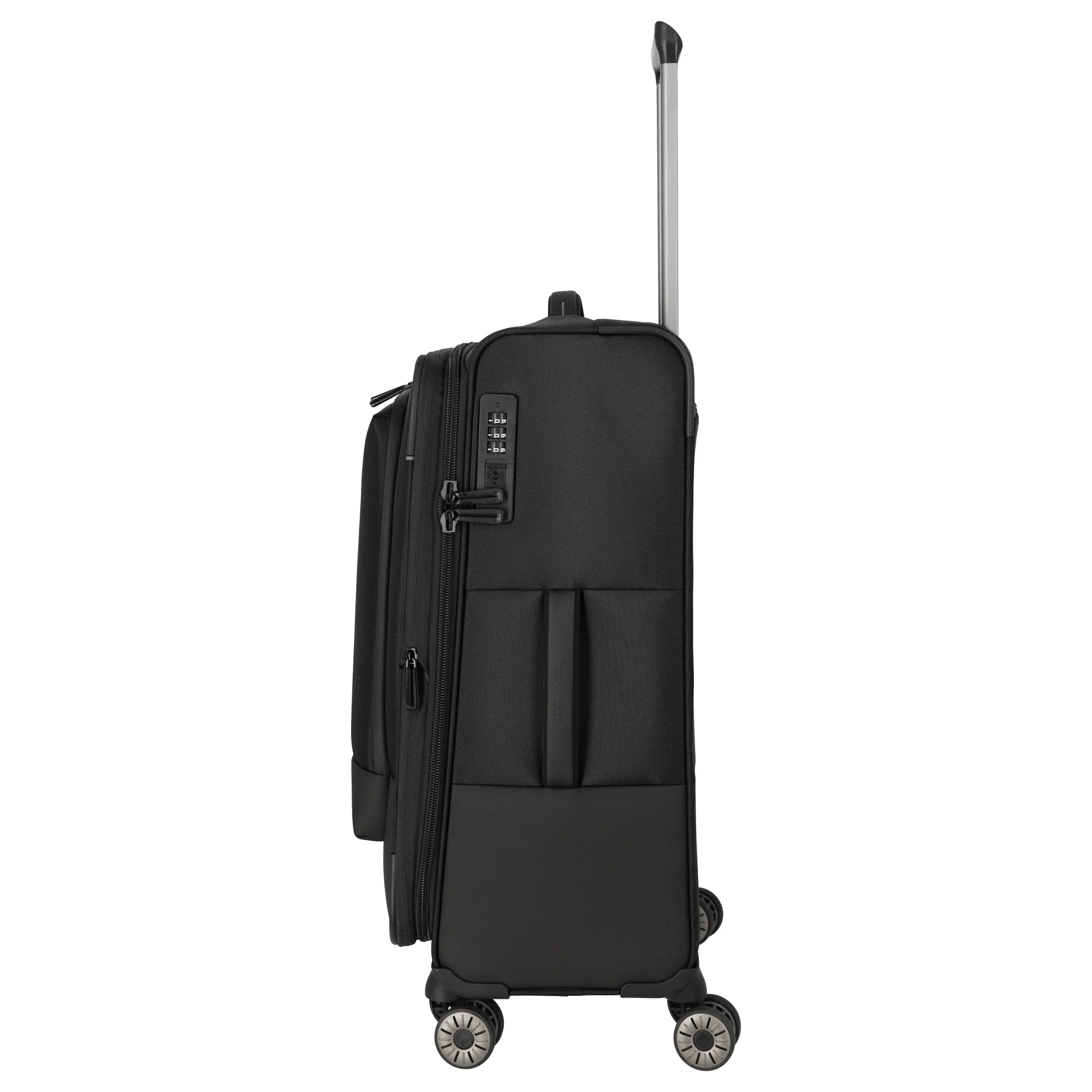 Travelite Crosslite - 4-Rollen-Trolley M 66 cm erw. (black) - Image 3