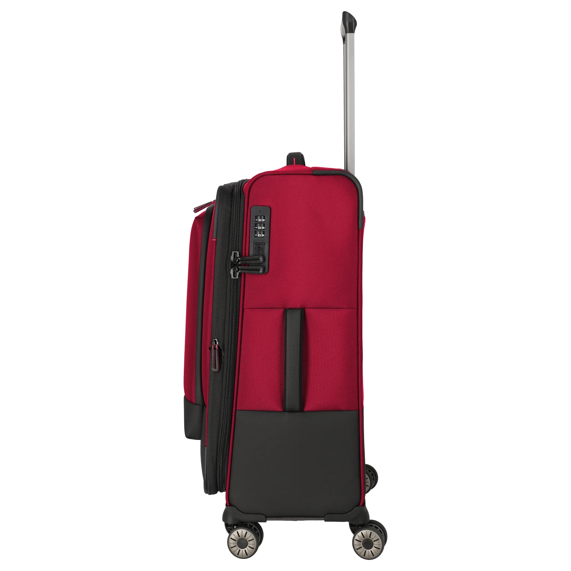 Travelite Crosslite - 4-Rollen-Trolley M 66 cm erw. (red) - Image 3