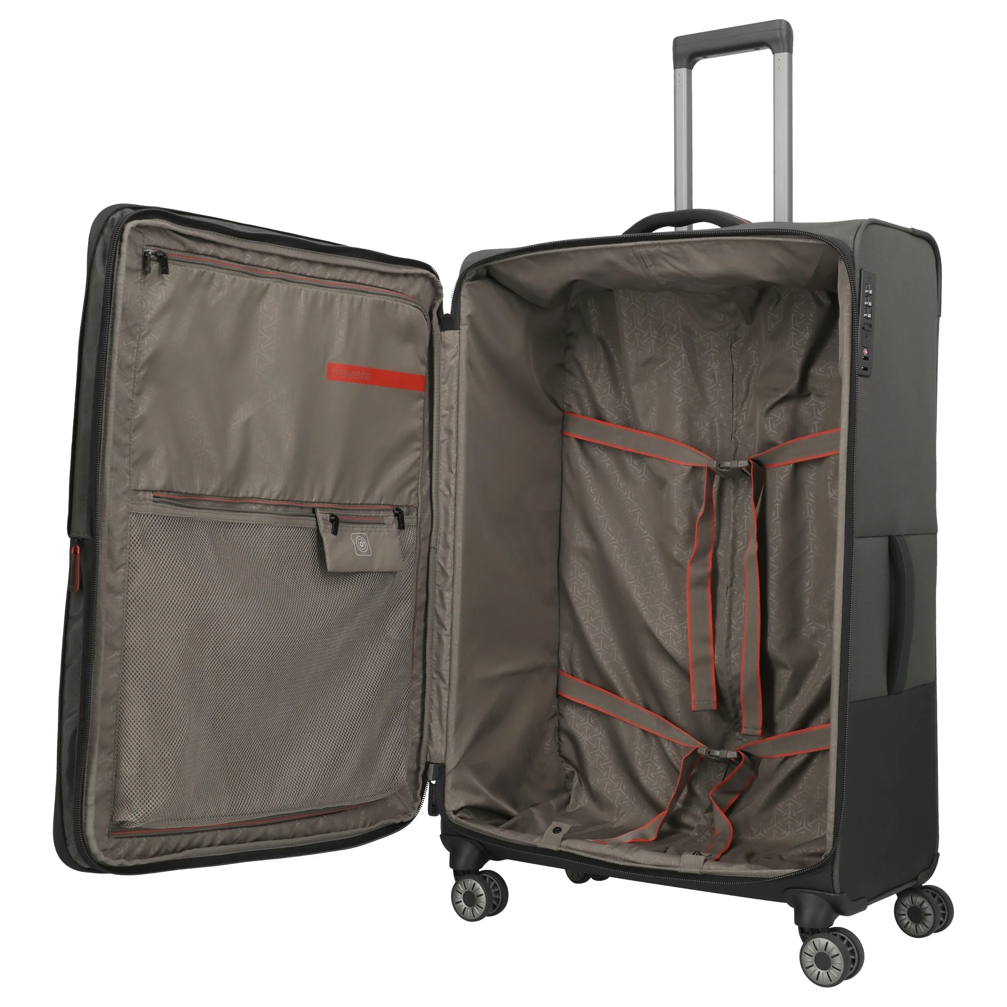 Travelite Crosslite - 4-Rollen-Trolley XL 81 cm erw. (oliv) - Image 6