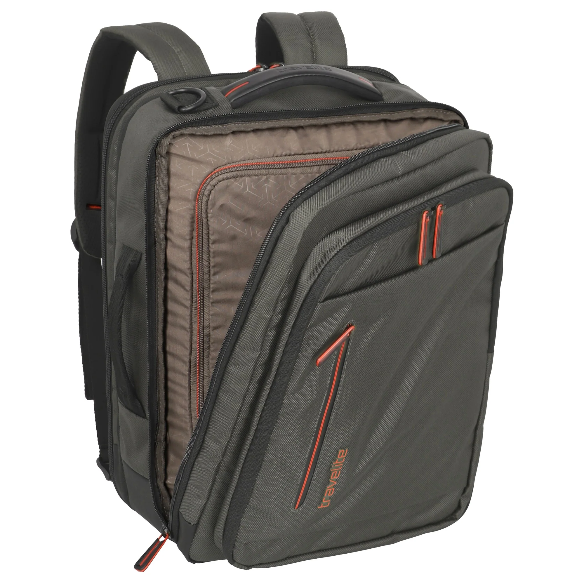 Travelite Crosslite - Bordtasche/Rucksack 43 cm (oliv) - Image 7