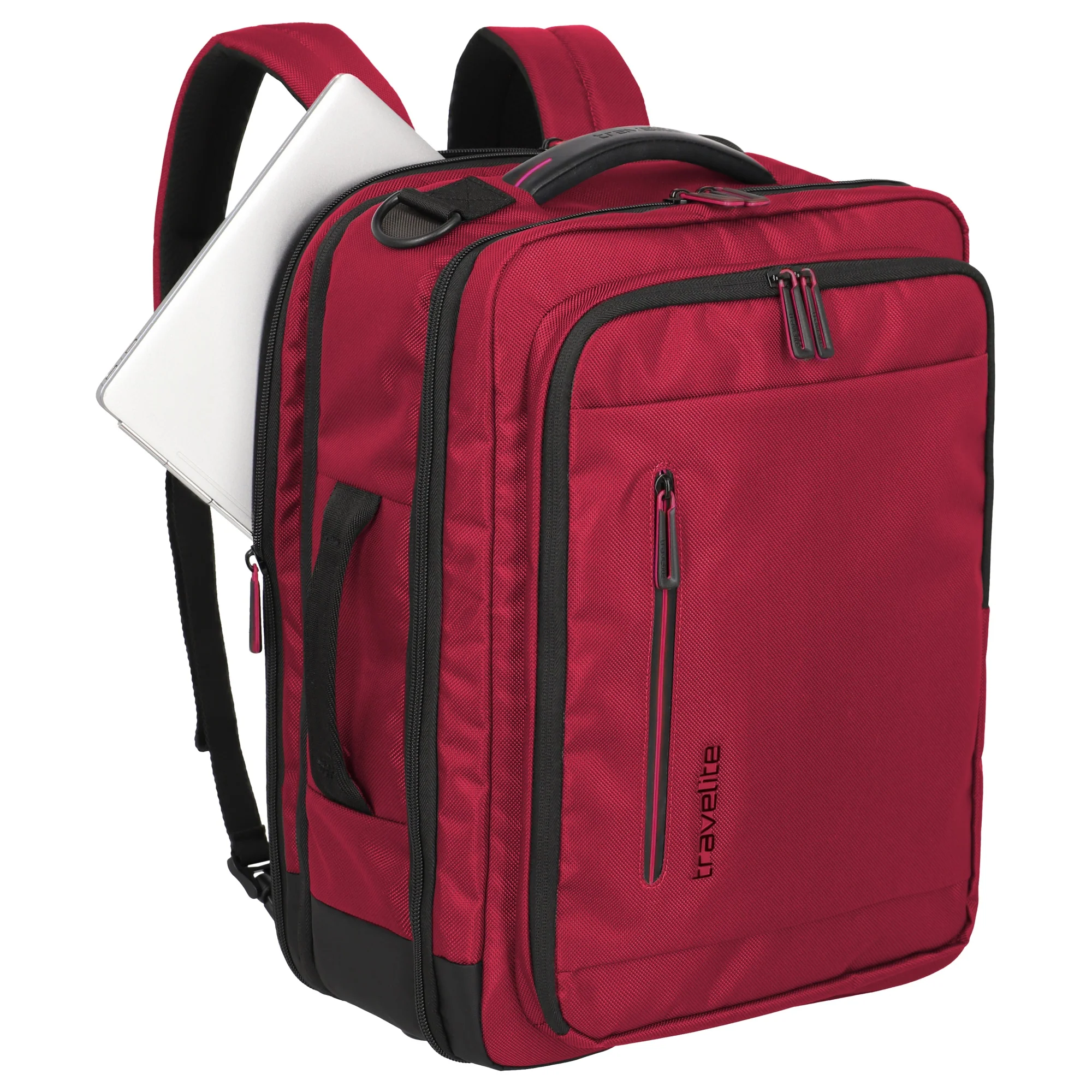 Travelite Crosslite - Bordtasche/Rucksack 43 cm (red) - Image 8