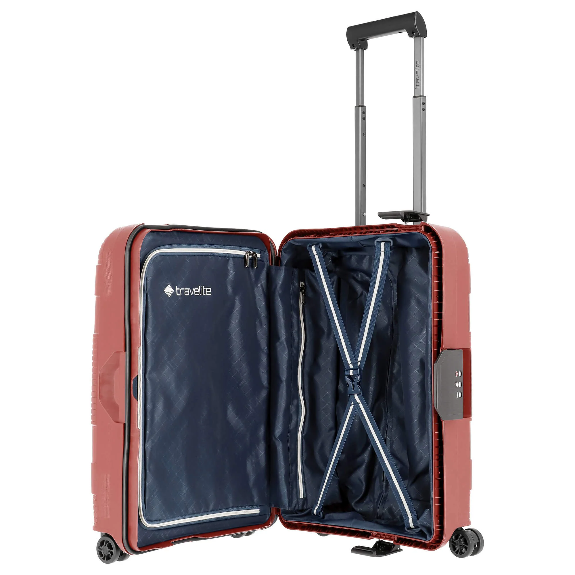 Travelite Korfu - 4-Rollen-Kabinentrolley S 55 cm (rot) - Image 6